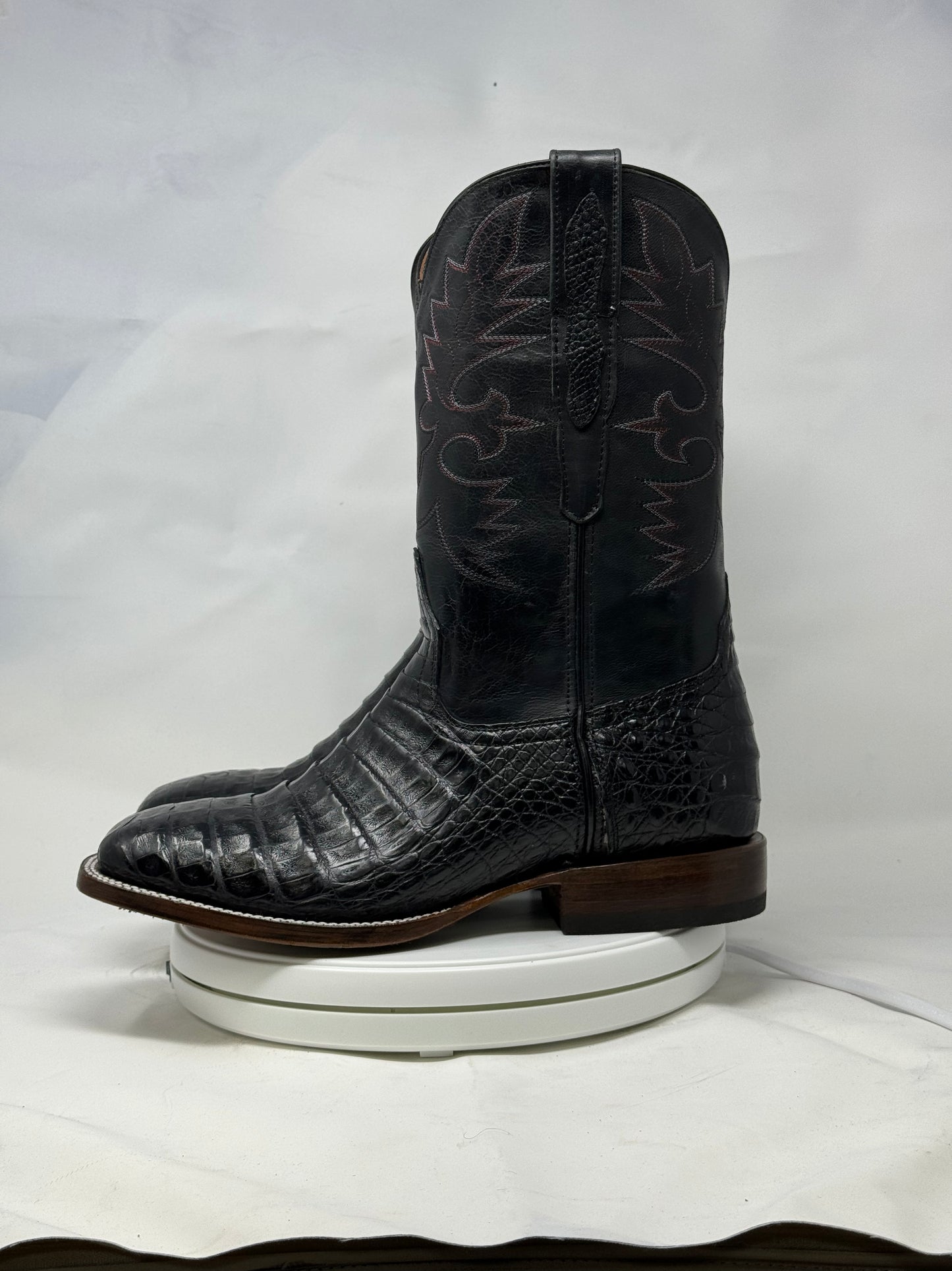 DJ2019 | Don Juan Boots Men's Caiman Belly Black H Toe P