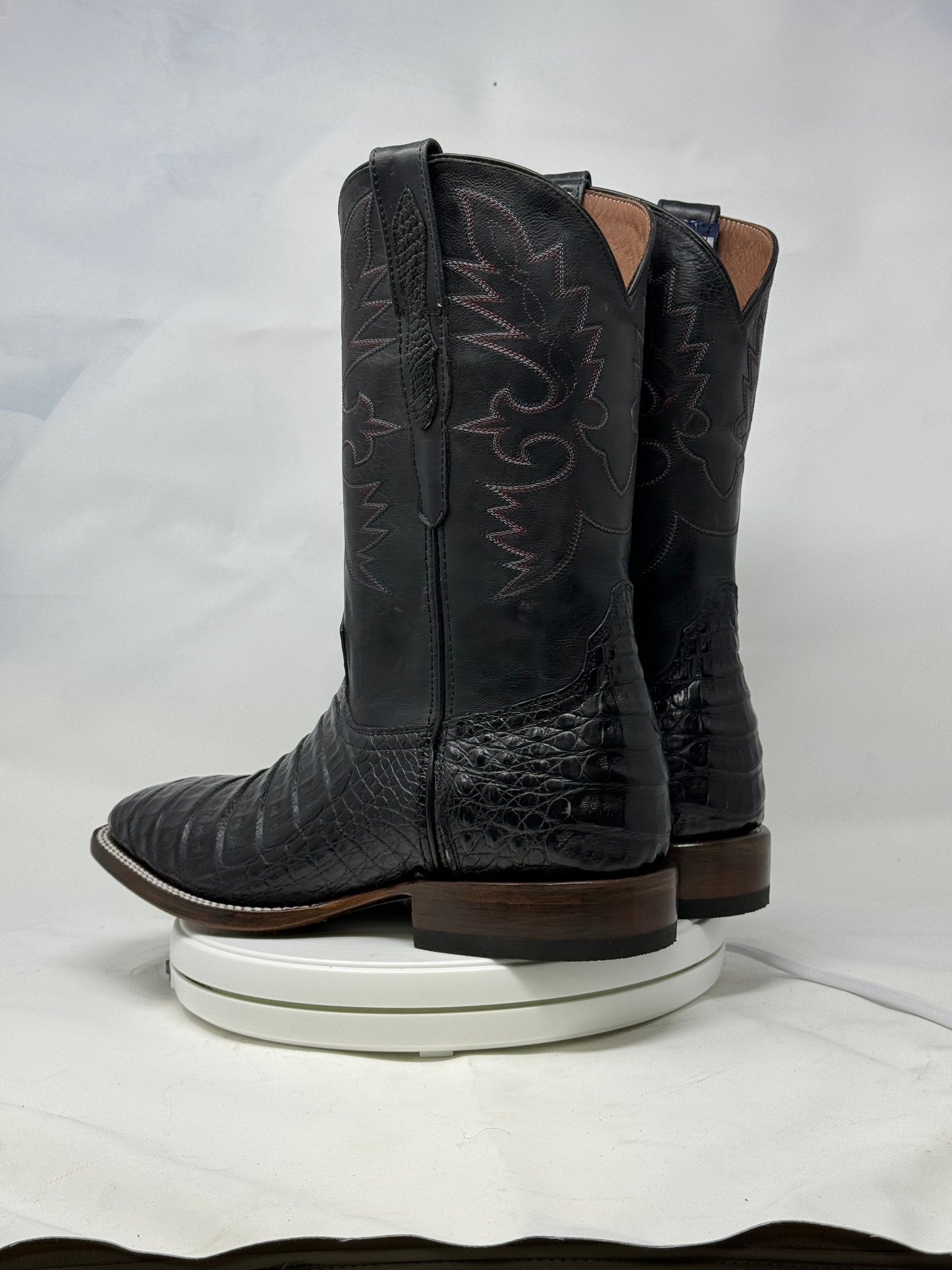 DJ2019 | Don Juan Boots Men's Caiman Belly Black H Toe P