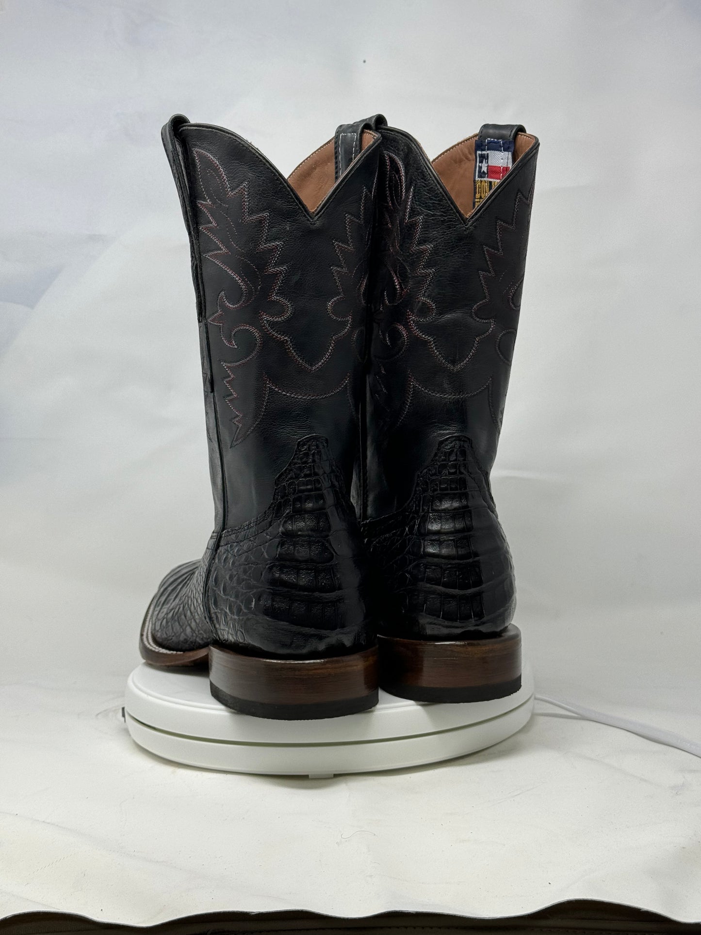 DJ2019 | Don Juan Boots Men's Caiman Belly Black H Toe P