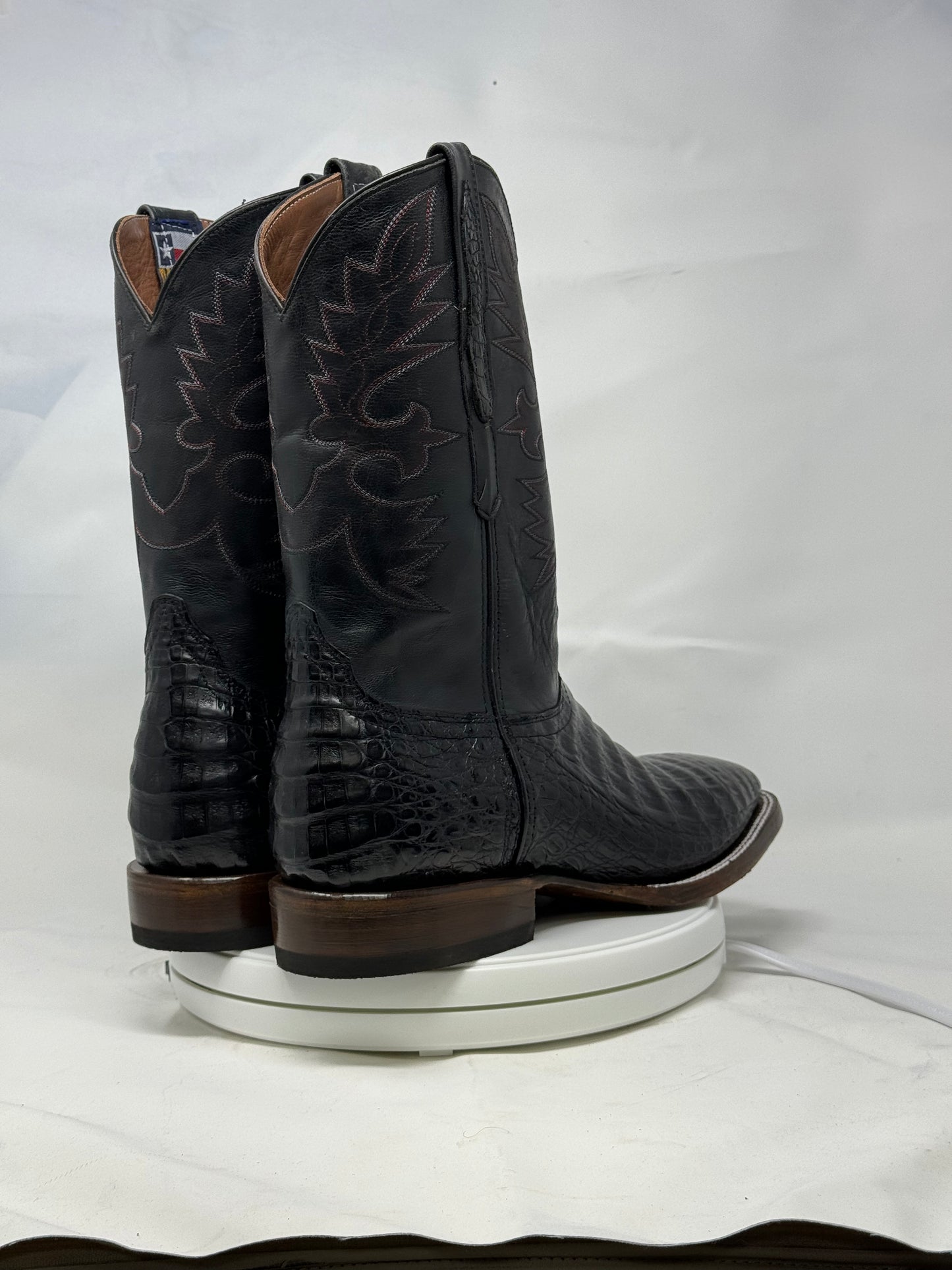 DJ2019 | Don Juan Boots Men's Caiman Belly Black H Toe P