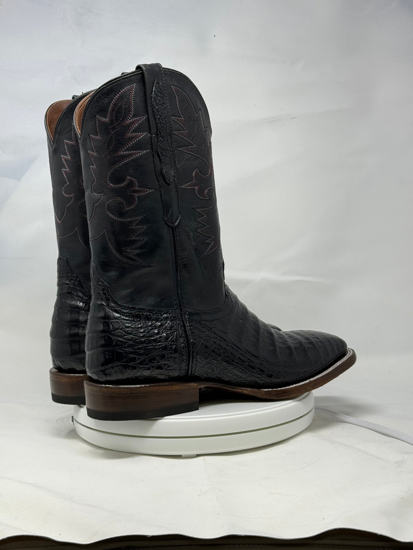 DJ2019 | Don Juan Boots Men's Caiman Belly Black H Toe P