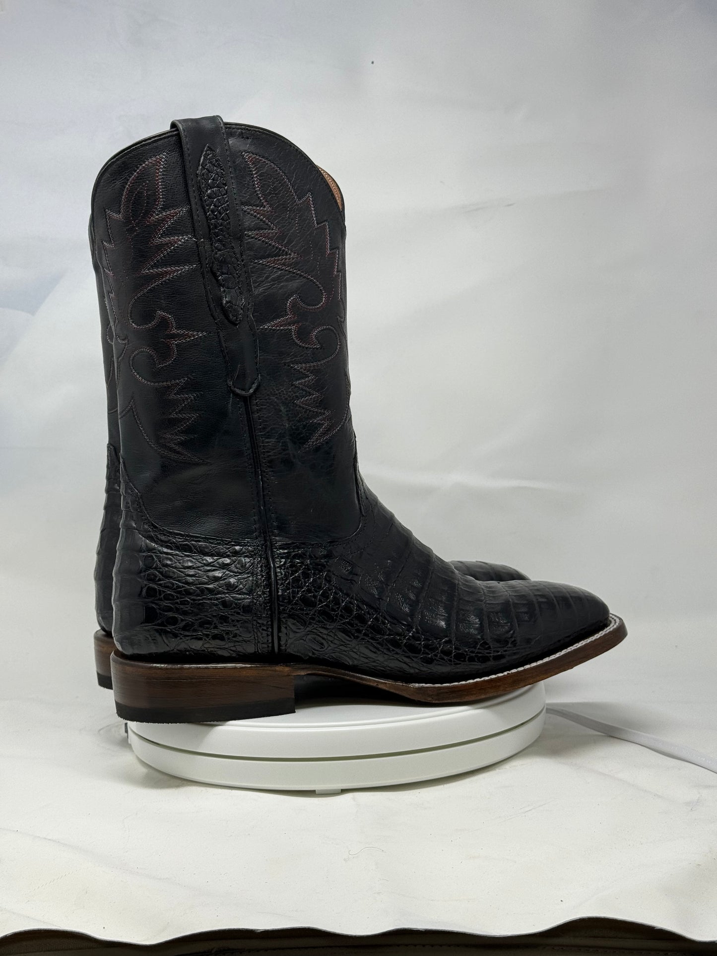 DJ2019 | Don Juan Boots Men's Caiman Belly Black H Toe P