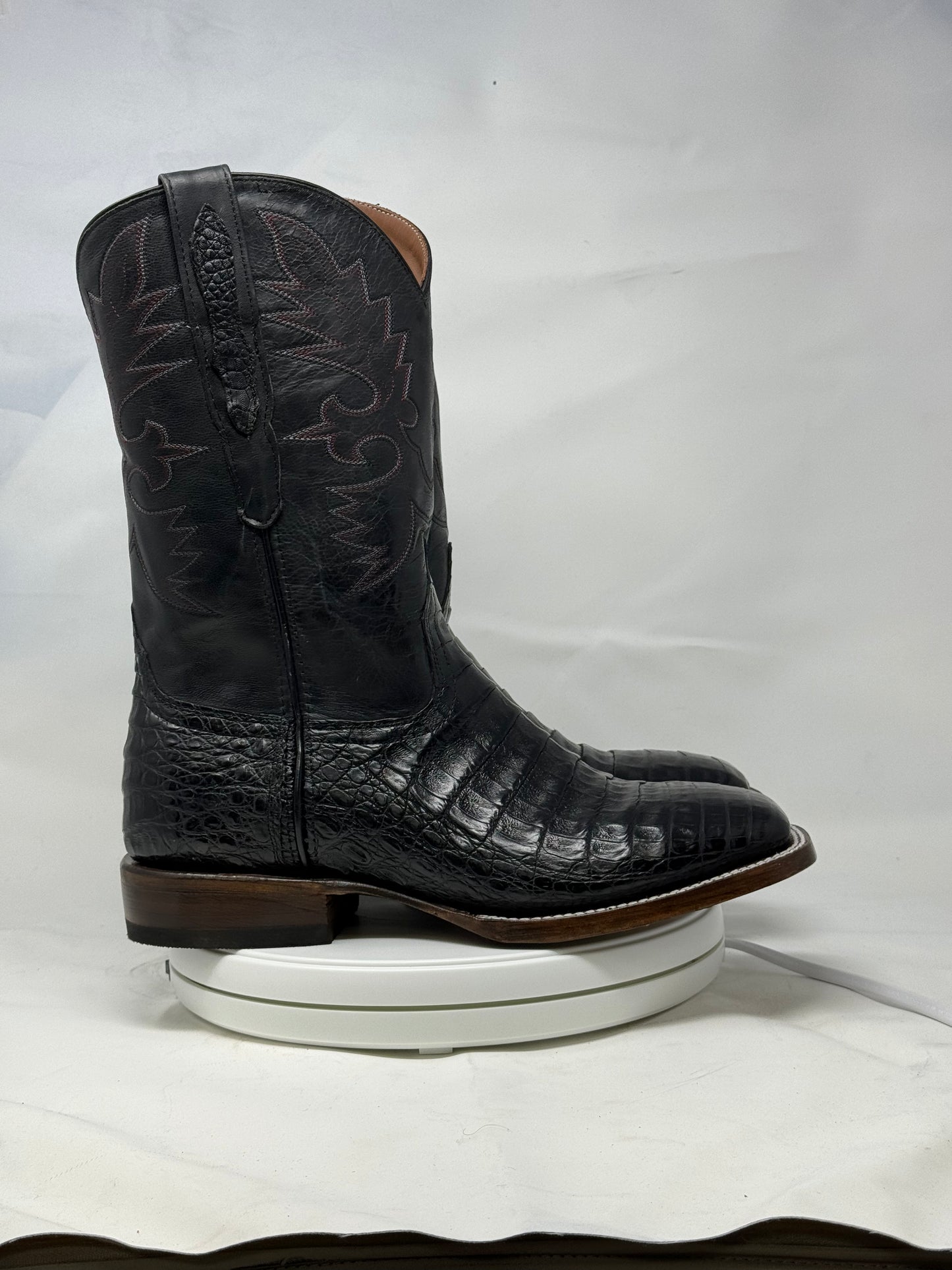 DJ2019 | Don Juan Boots Men's Caiman Belly Black H Toe P