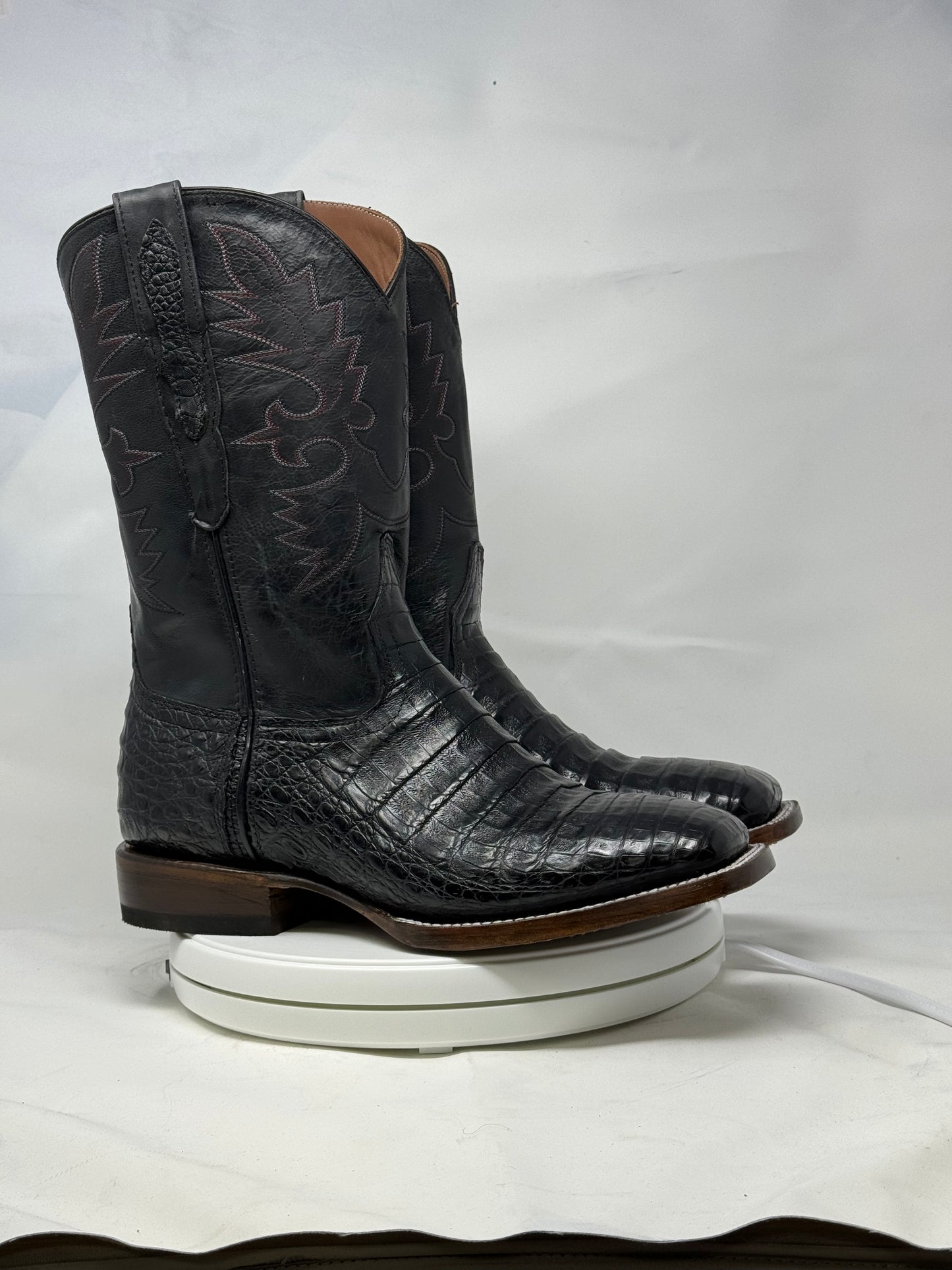 DJ2019 | Don Juan Boots Men's Caiman Belly Black H Toe P