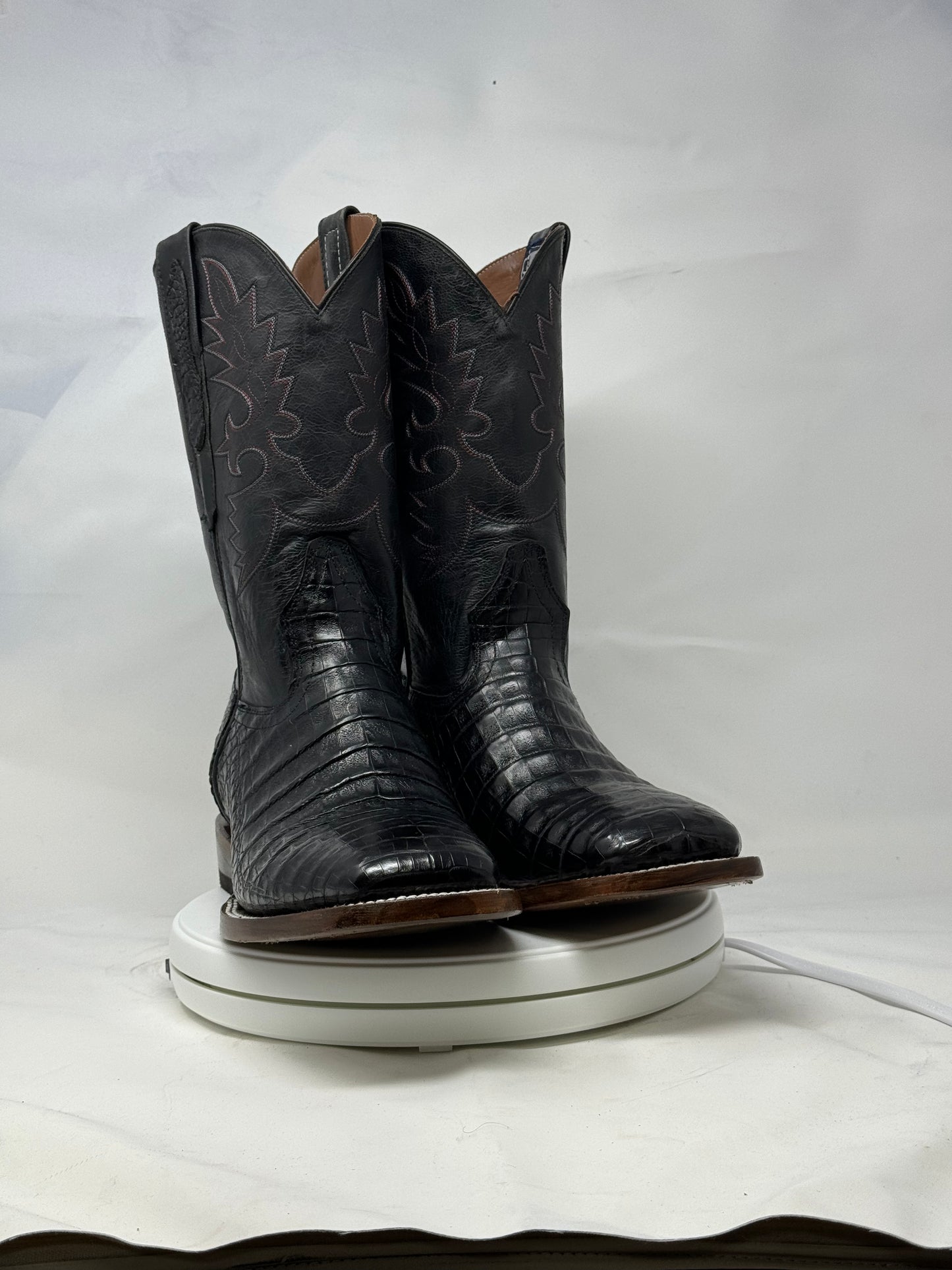 DJ2019 | Don Juan Boots Men's Caiman Belly Black H Toe P