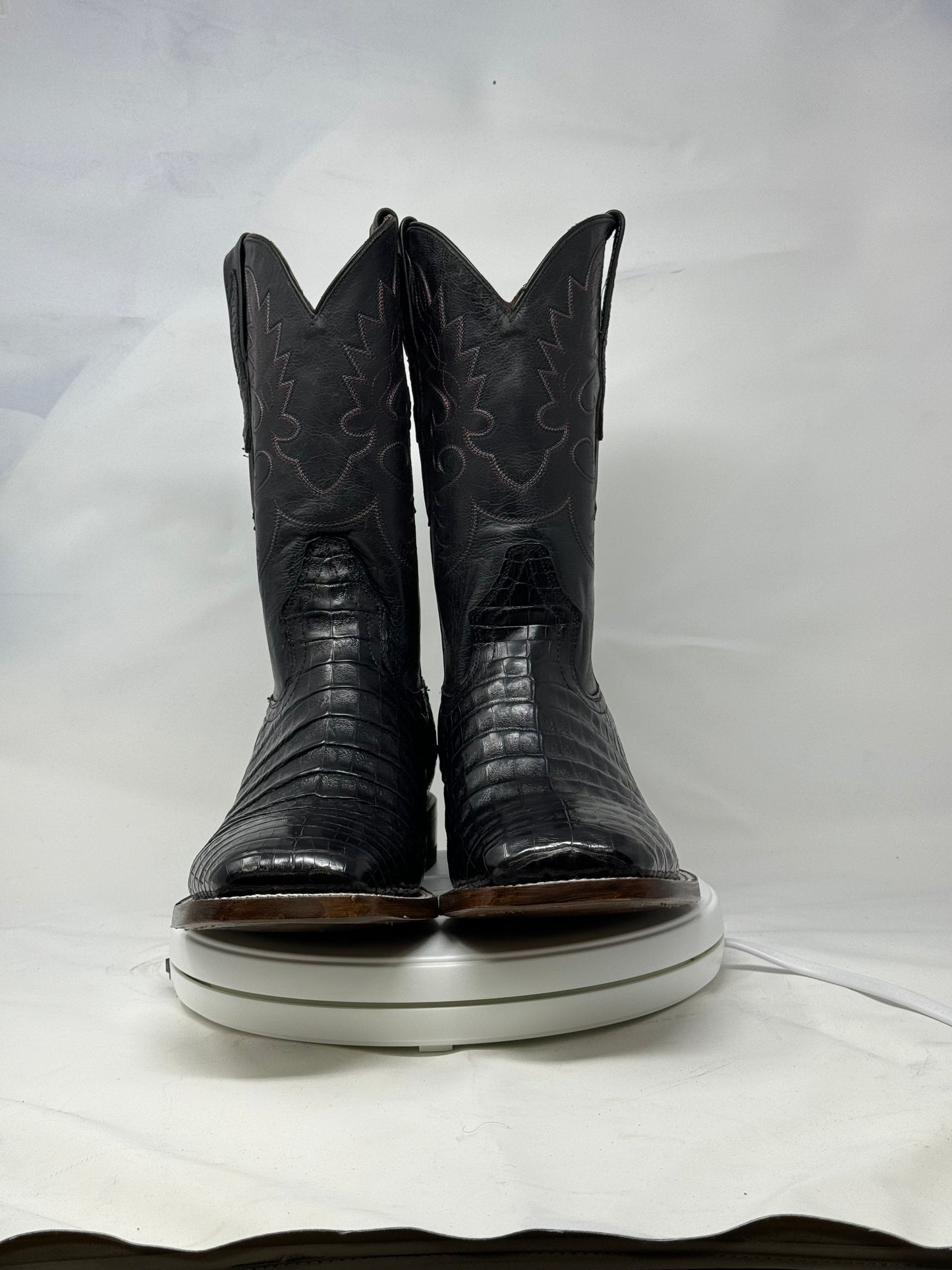 DJ2019 | Don Juan Boots Men's Caiman Belly Black H Toe P