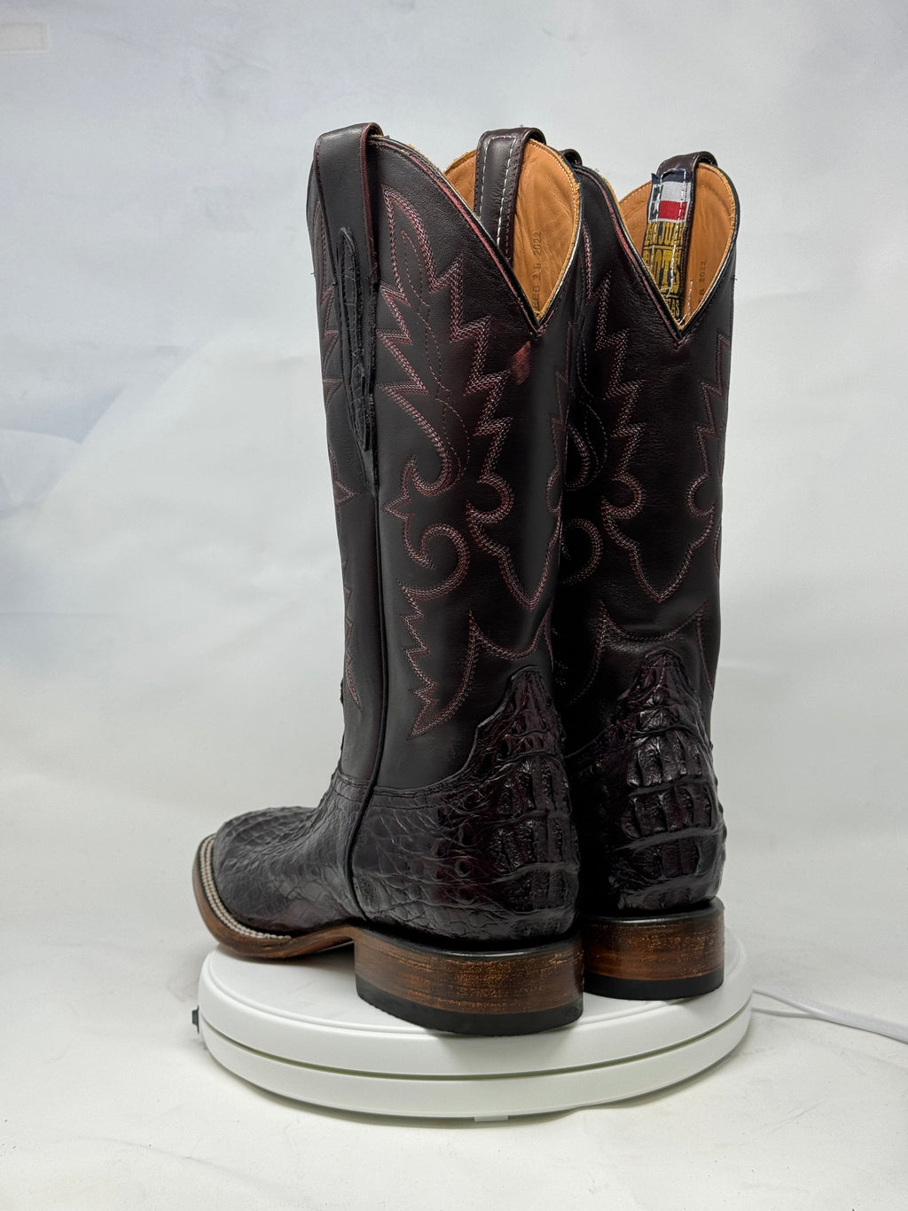 DJ2042 | Don Juan Boots Men's Caiman Back Black Cherry H Toe P