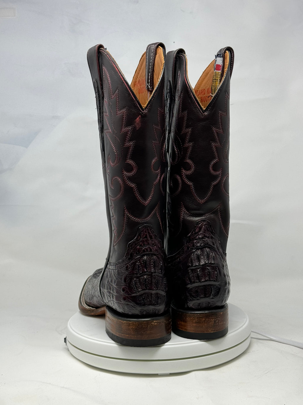 DJ2042 | Don Juan Boots Men's Caiman Back Black Cherry H Toe P