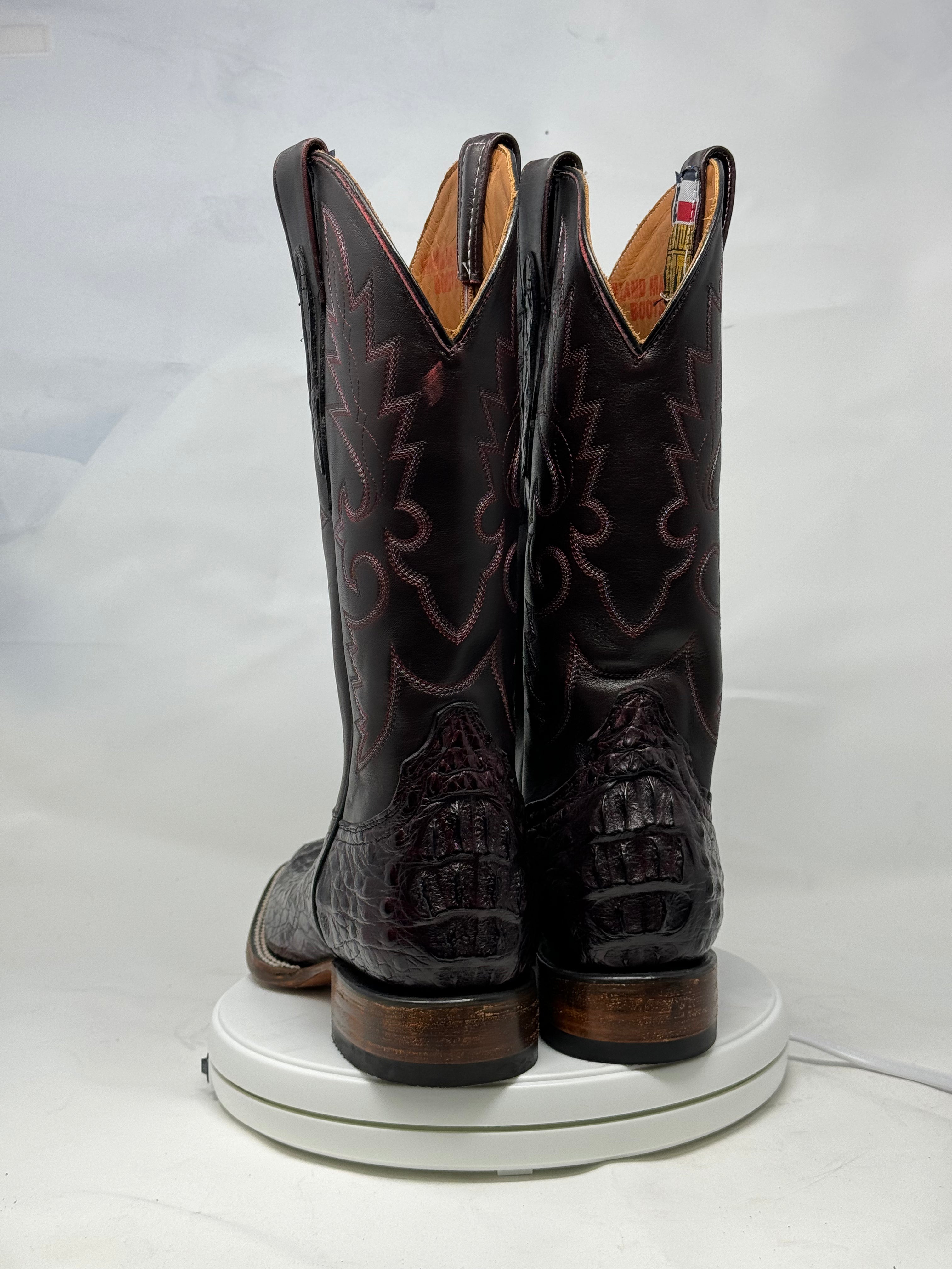 DJ2042 | Don Juan Boots Men's Caiman Back Black Cherry H Toe P
