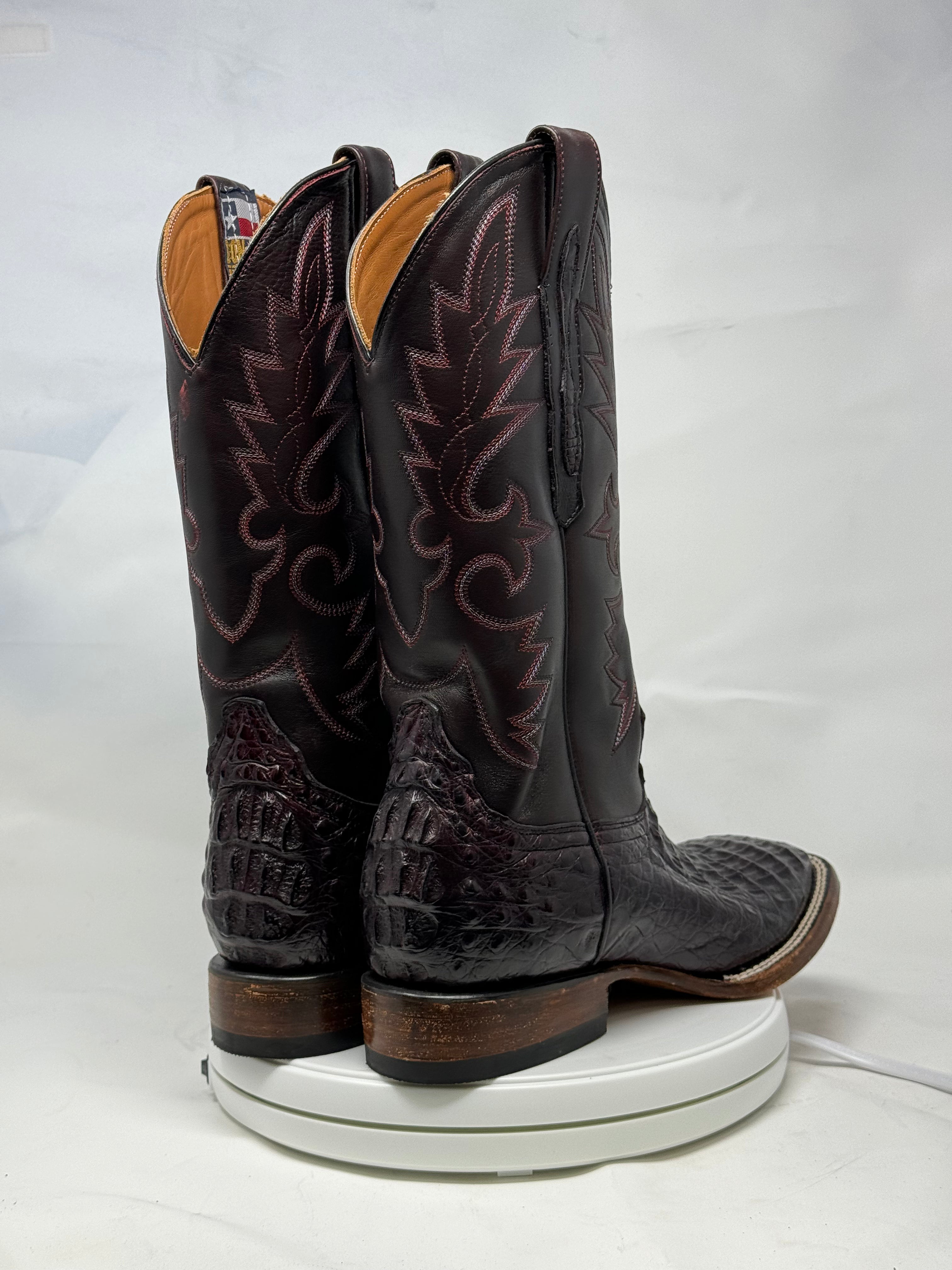 DJ2042 | Don Juan Boots Men's Caiman Back Black Cherry H Toe P