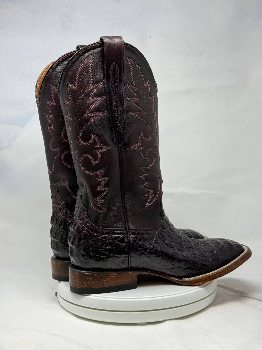 DJ2042 | Don Juan Boots Men's Caiman Back Black Cherry H Toe P