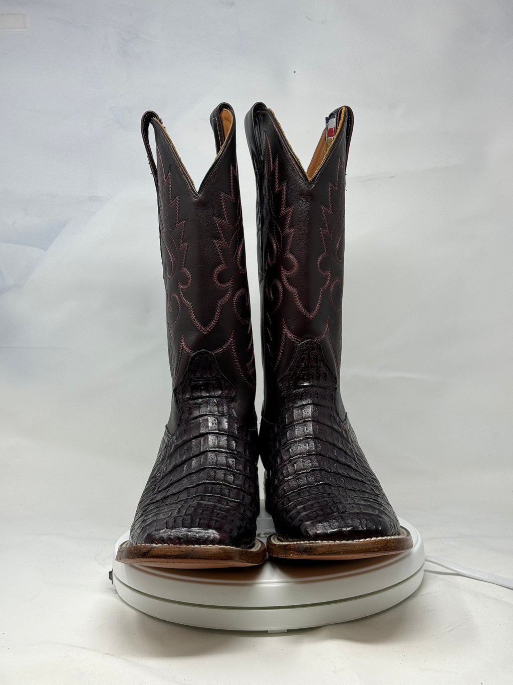 DJ2042 | Don Juan Boots Men's Caiman Back Black Cherry H Toe P