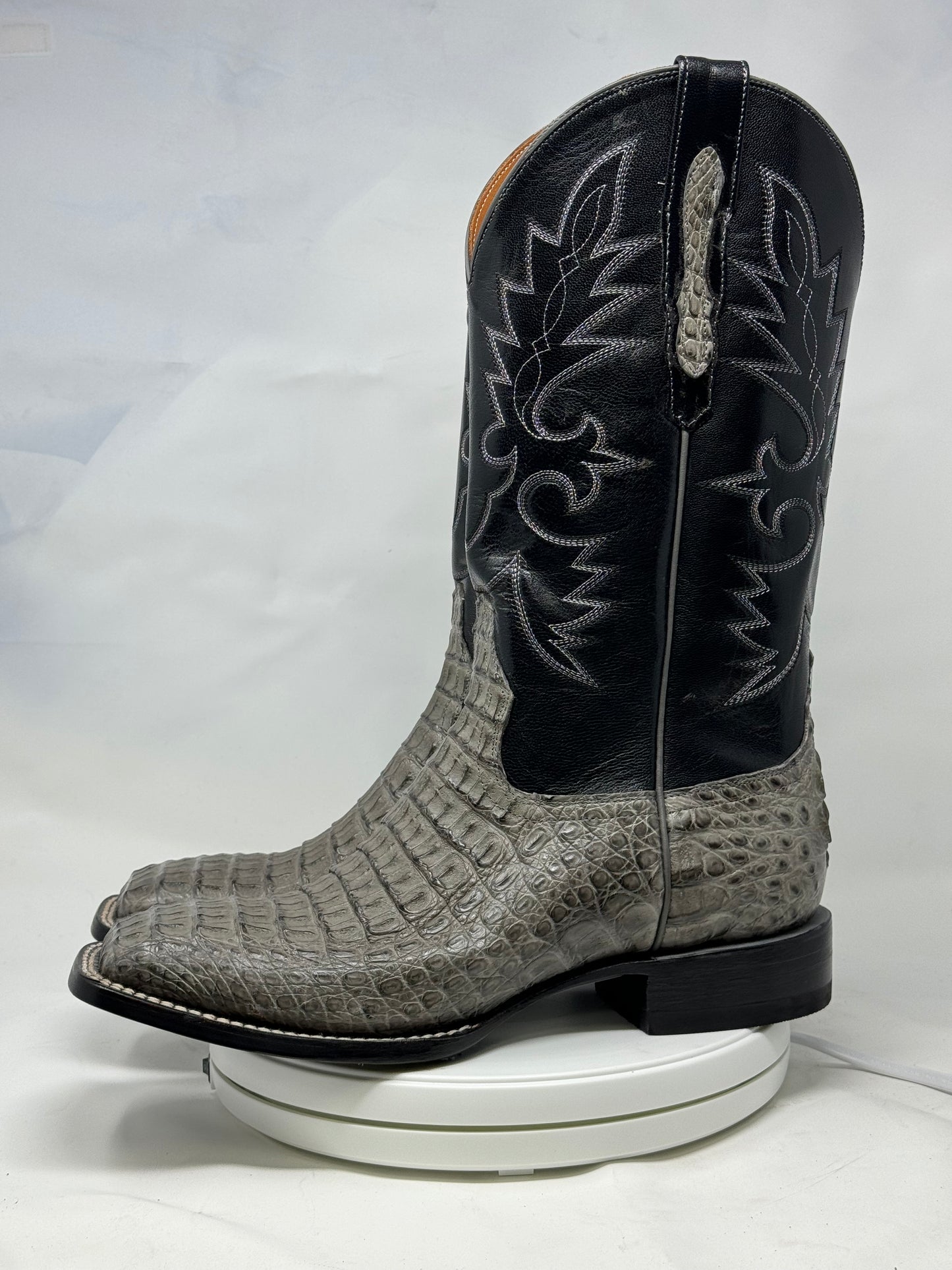 DJ2037 | Don Juan Boots Men's Caiman Back Dark Grey H Tor P