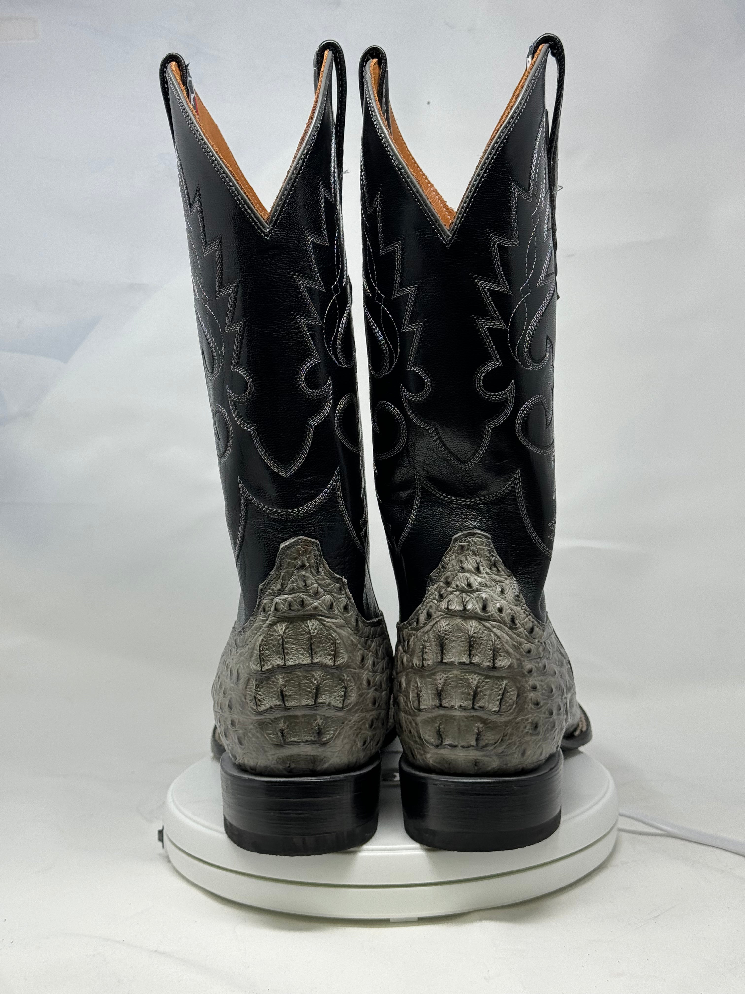 DJ2037 | Don Juan Boots Men's Caiman Back Dark Grey H Tor P