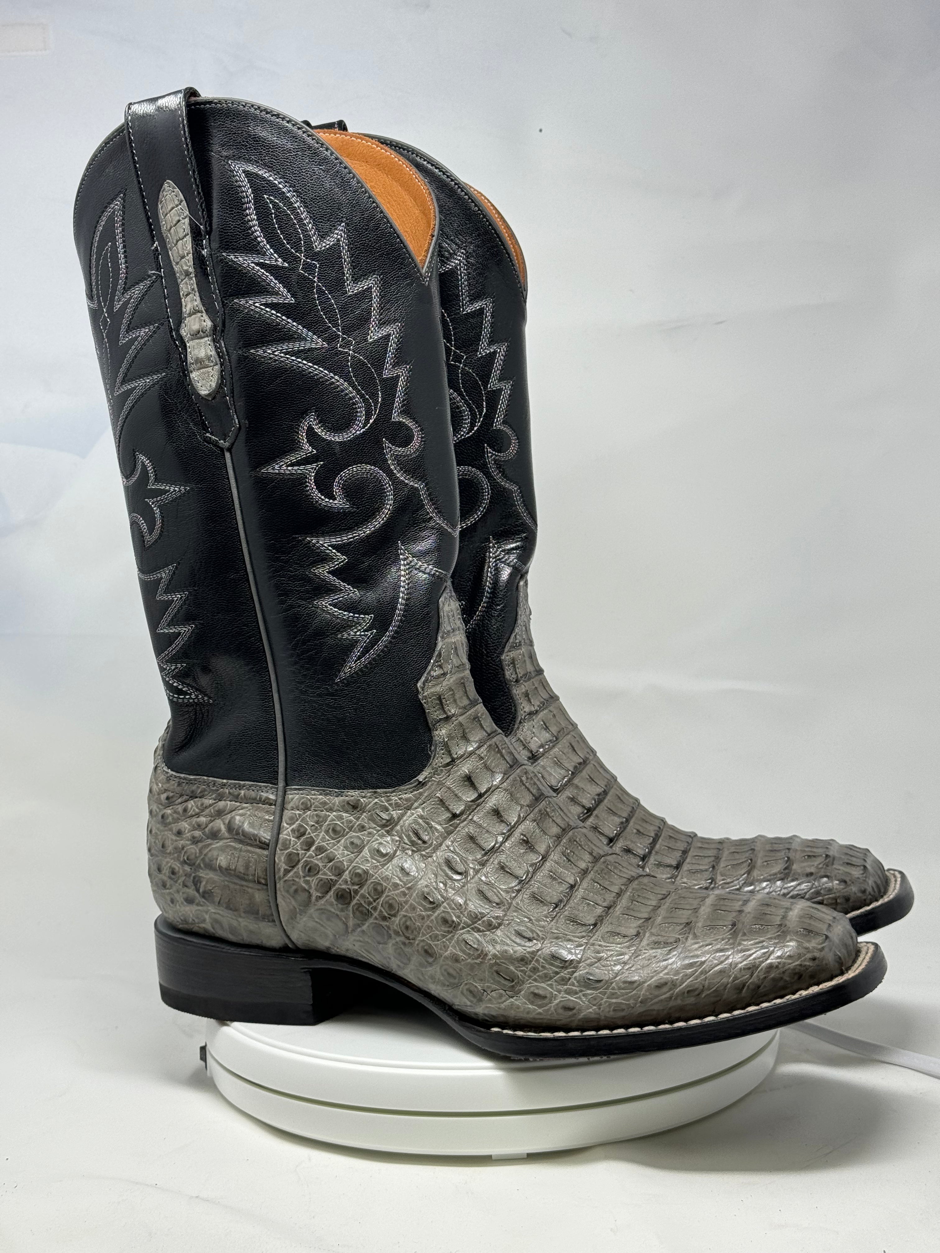 DJ2037 | Don Juan Boots Men's Caiman Back Dark Grey H Tor P