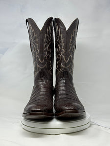 DJ2002 | Don Juan Boots Men's Caiman Belly Chocolate French Toe