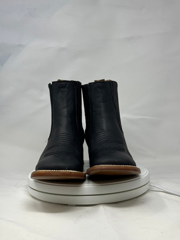 1001 | Crazy Horse Black H Toe Chelsea Boots