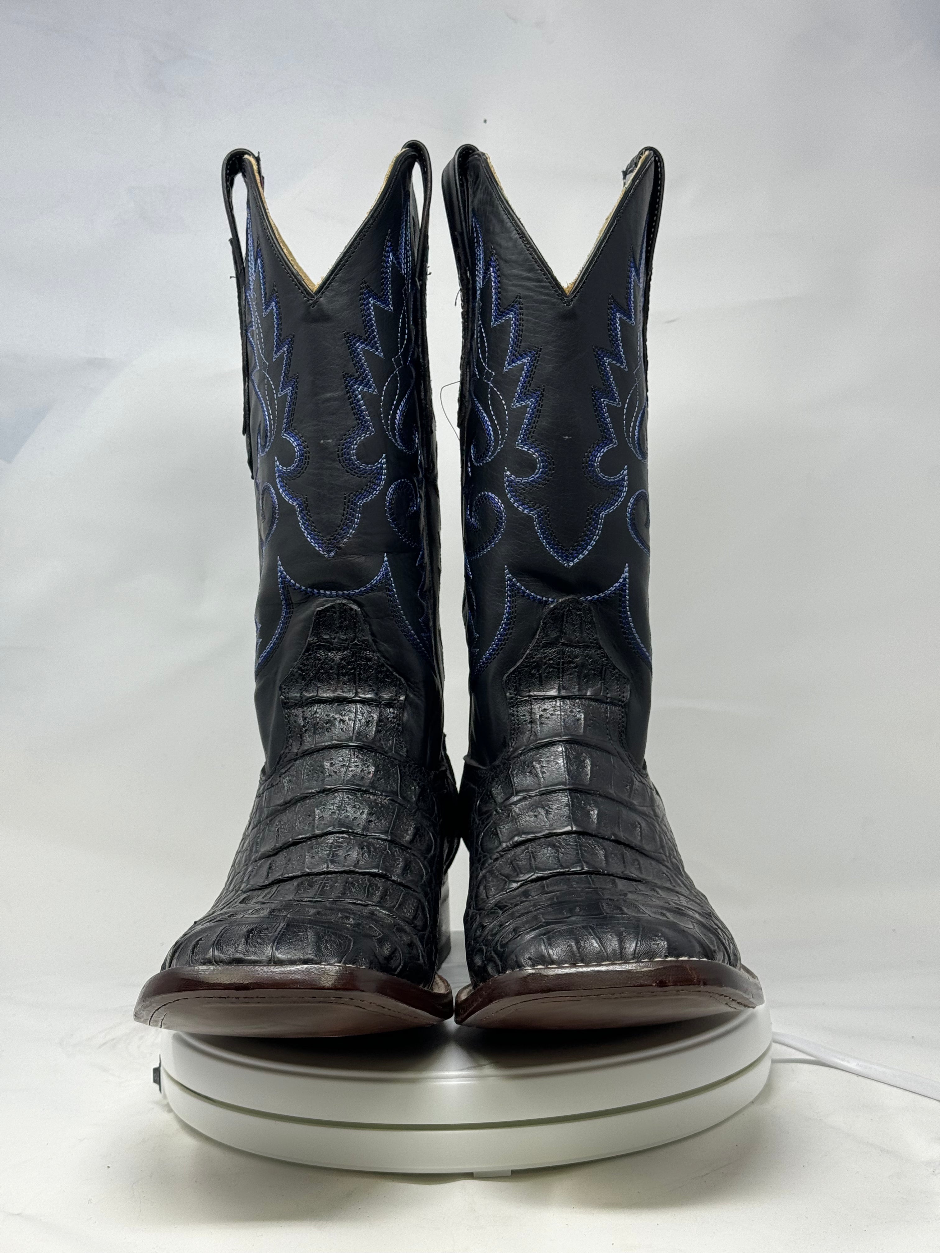 DJ2005 | Don Juan Boots Men's Caiman Back Black H Toe P