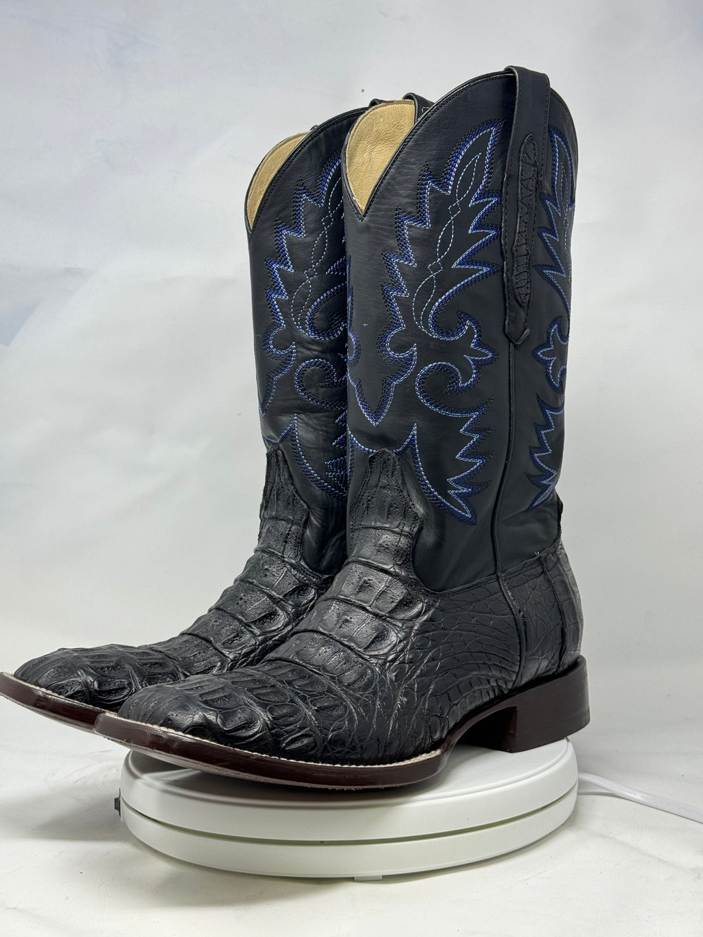 DJ2005 | Don Juan Boots Men's Caiman Back Black H Toe P