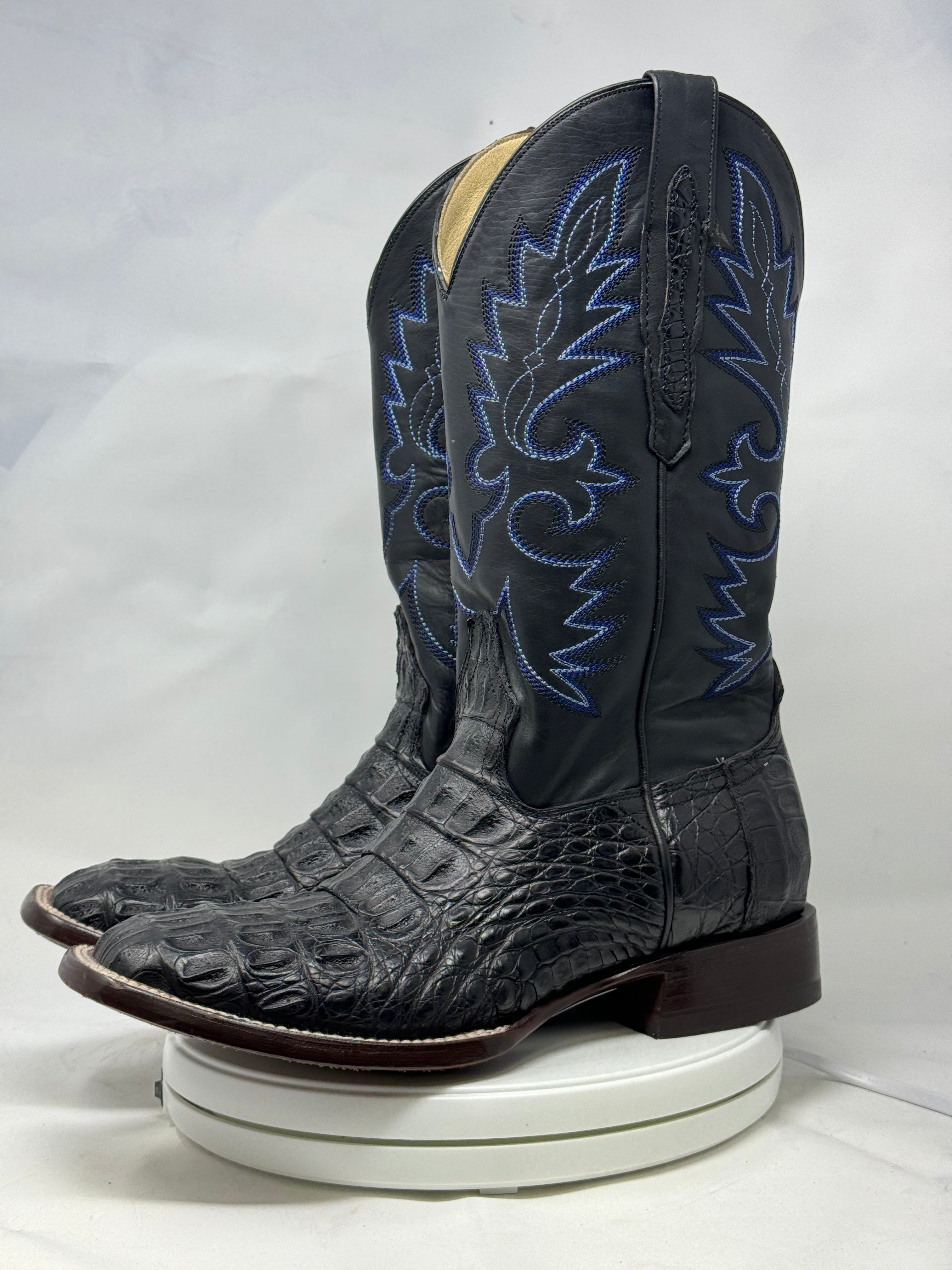 DJ2005 | Don Juan Boots Men's Caiman Back Black H Toe P