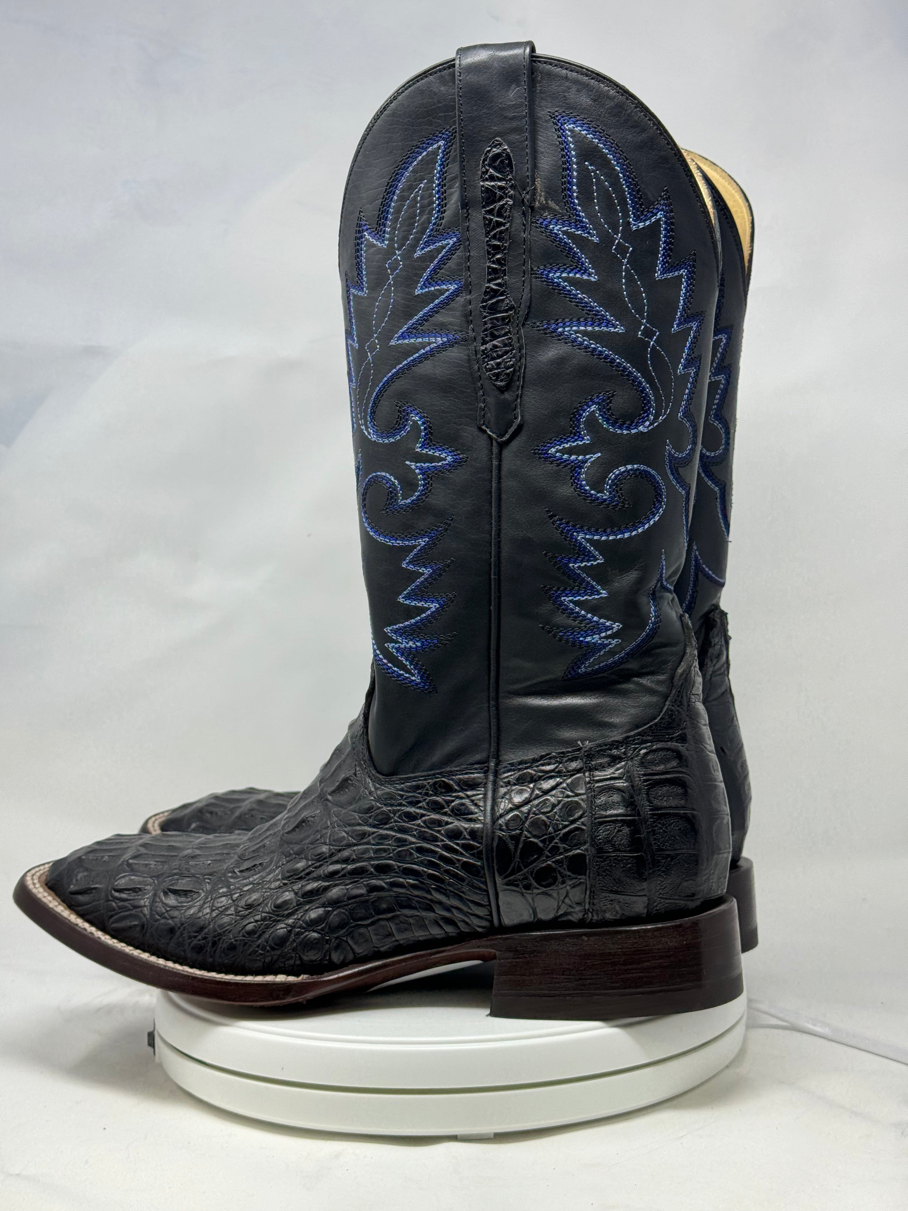 DJ2005 | Don Juan Boots Men's Caiman Back Black H Toe P