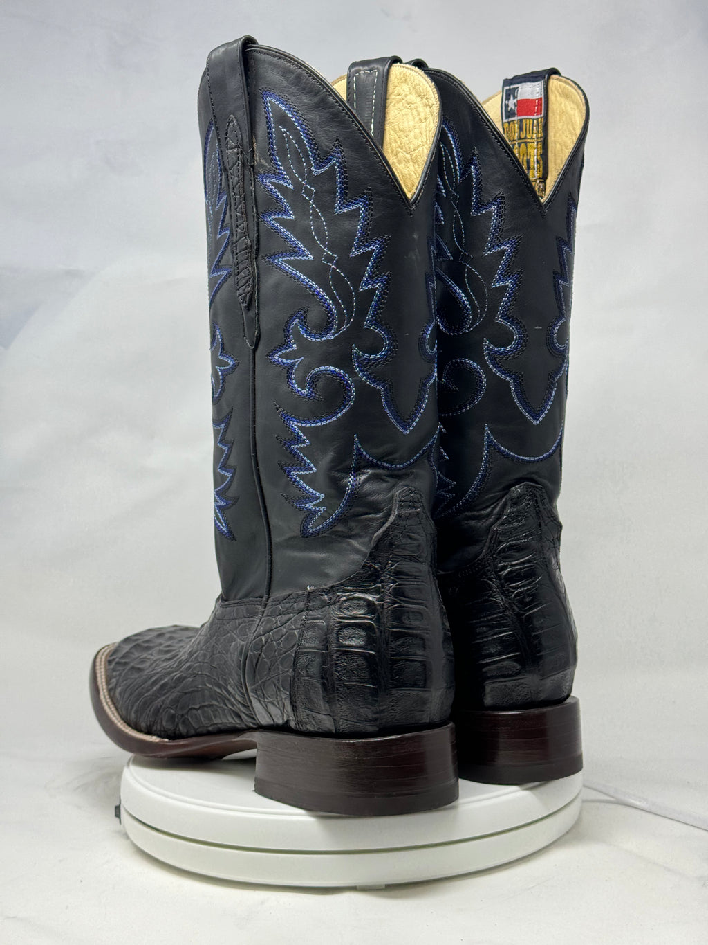 DJ2005 | Don Juan Boots Men's Caiman Back Black H Toe P