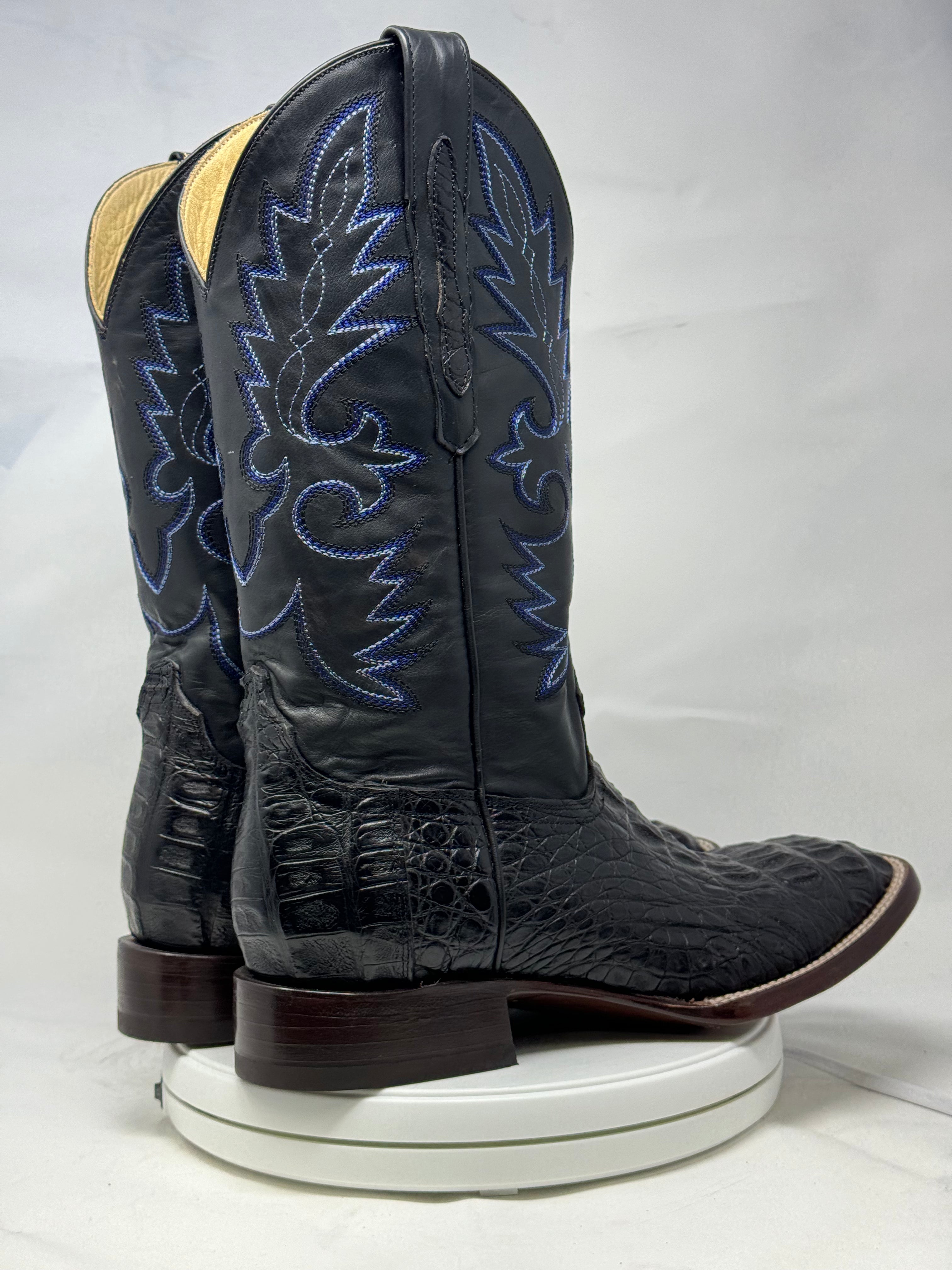 DJ2005 | Don Juan Boots Men's Caiman Back Black H Toe P