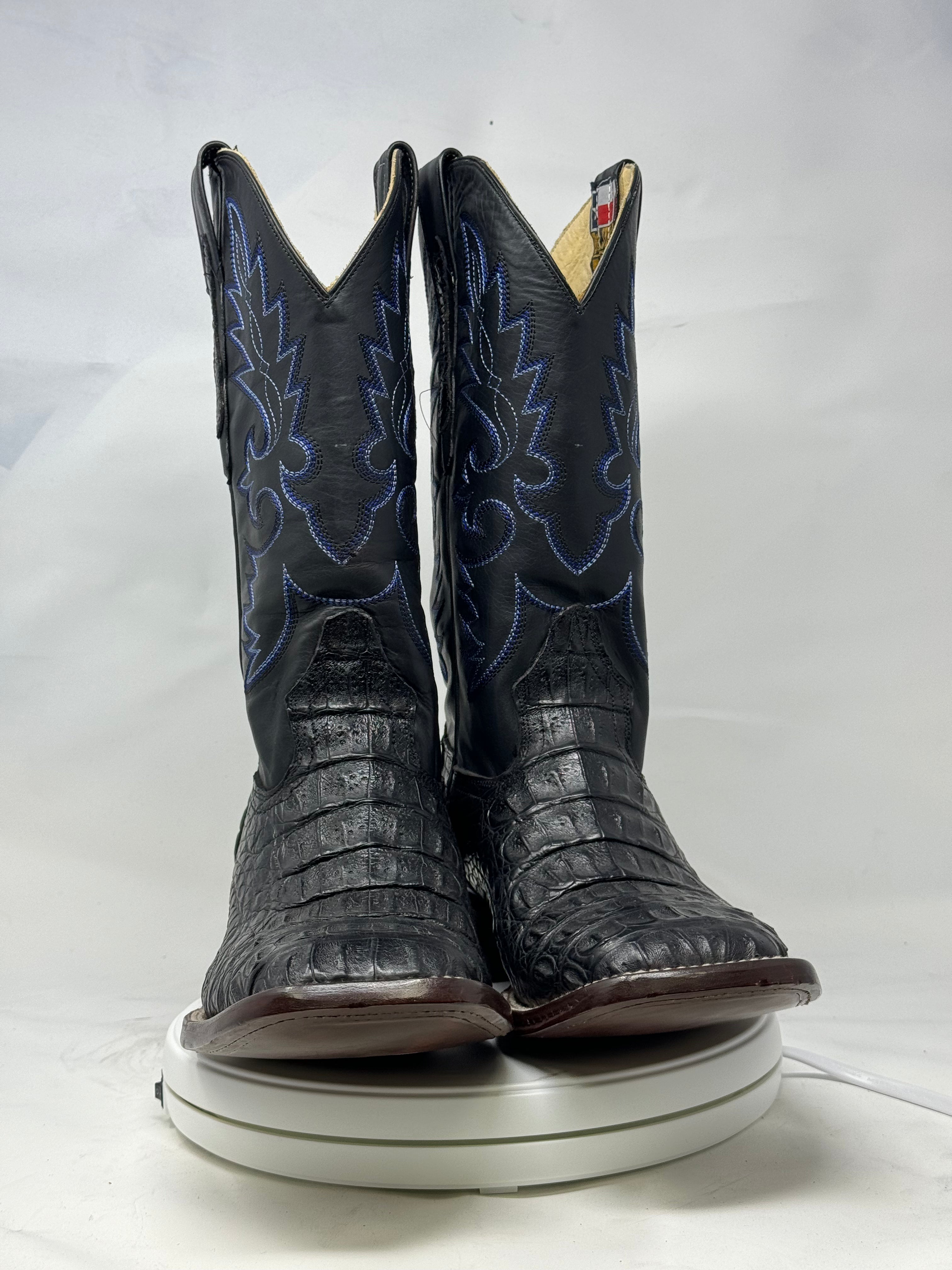DJ2005 | Don Juan Boots Men's Caiman Back Black H Toe P