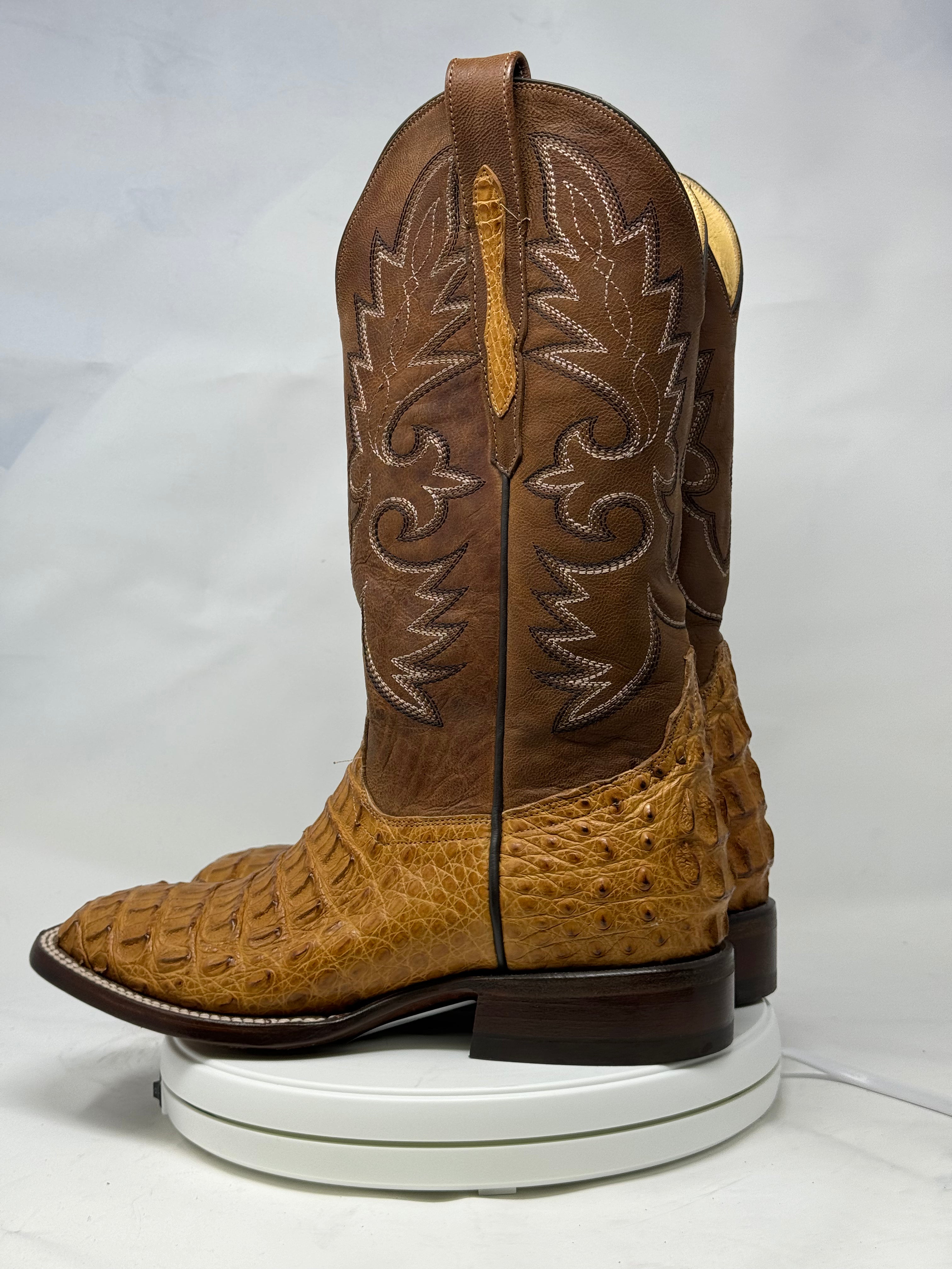 DJ2015 | Don Juan Boots Men's Caiman Back Saddle Tan H Toe P