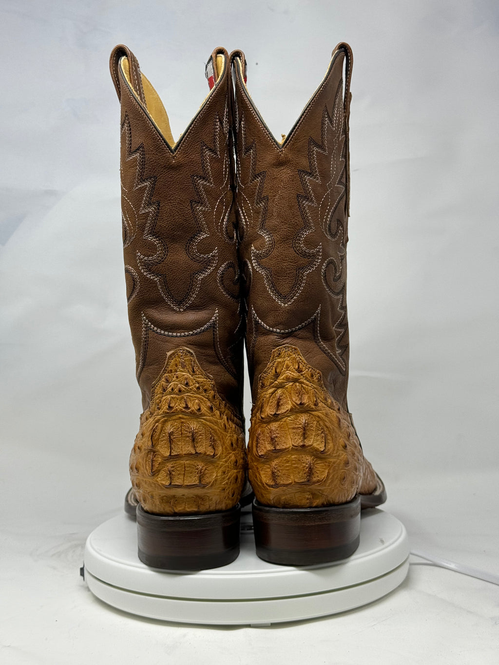 DJ2015 | Don Juan Boots Men's Caiman Back Saddle Tan H Toe P