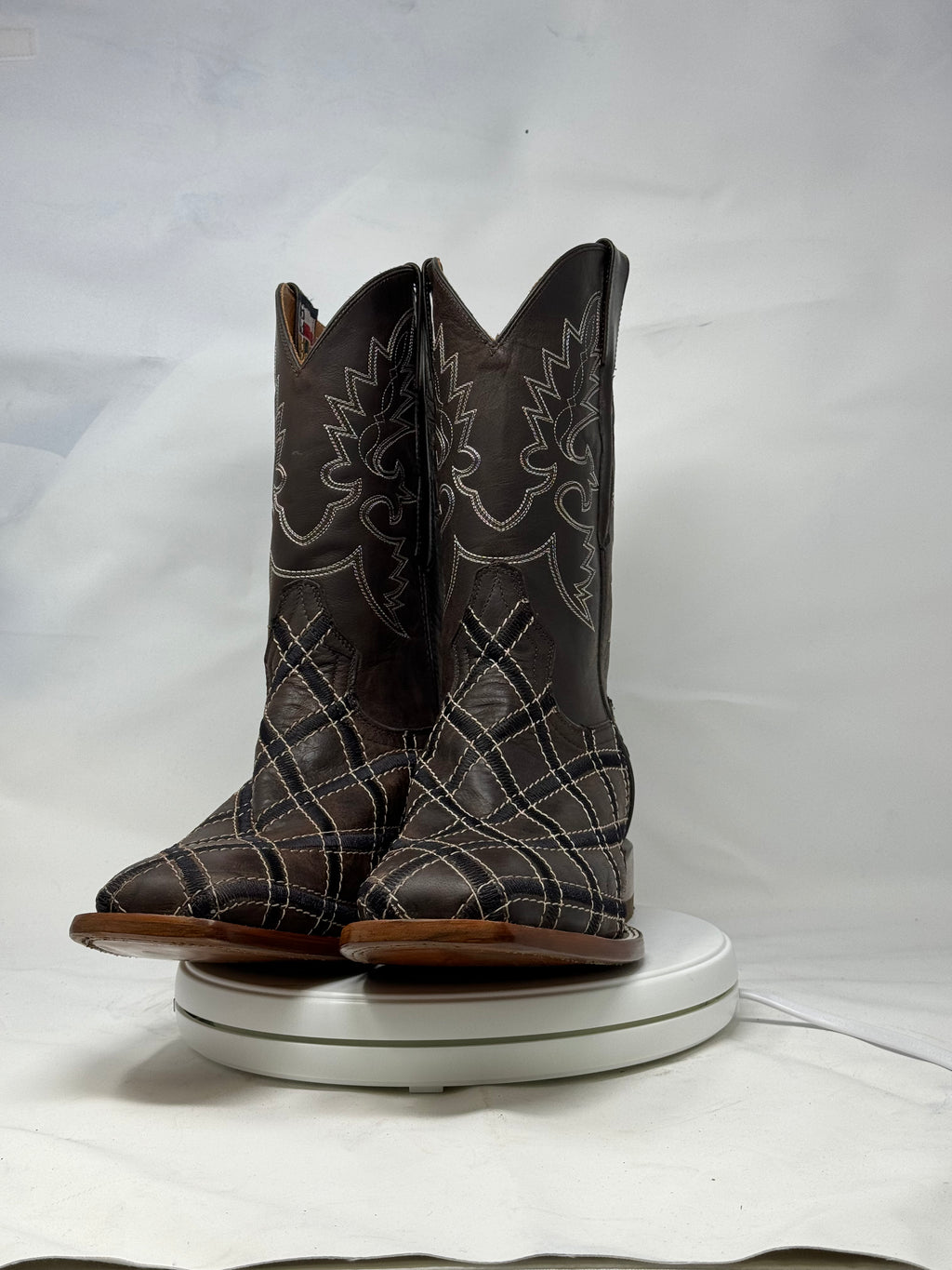 DJ1042 | Don Juan Boots Men's Mad Dog Chocolate Rhombus