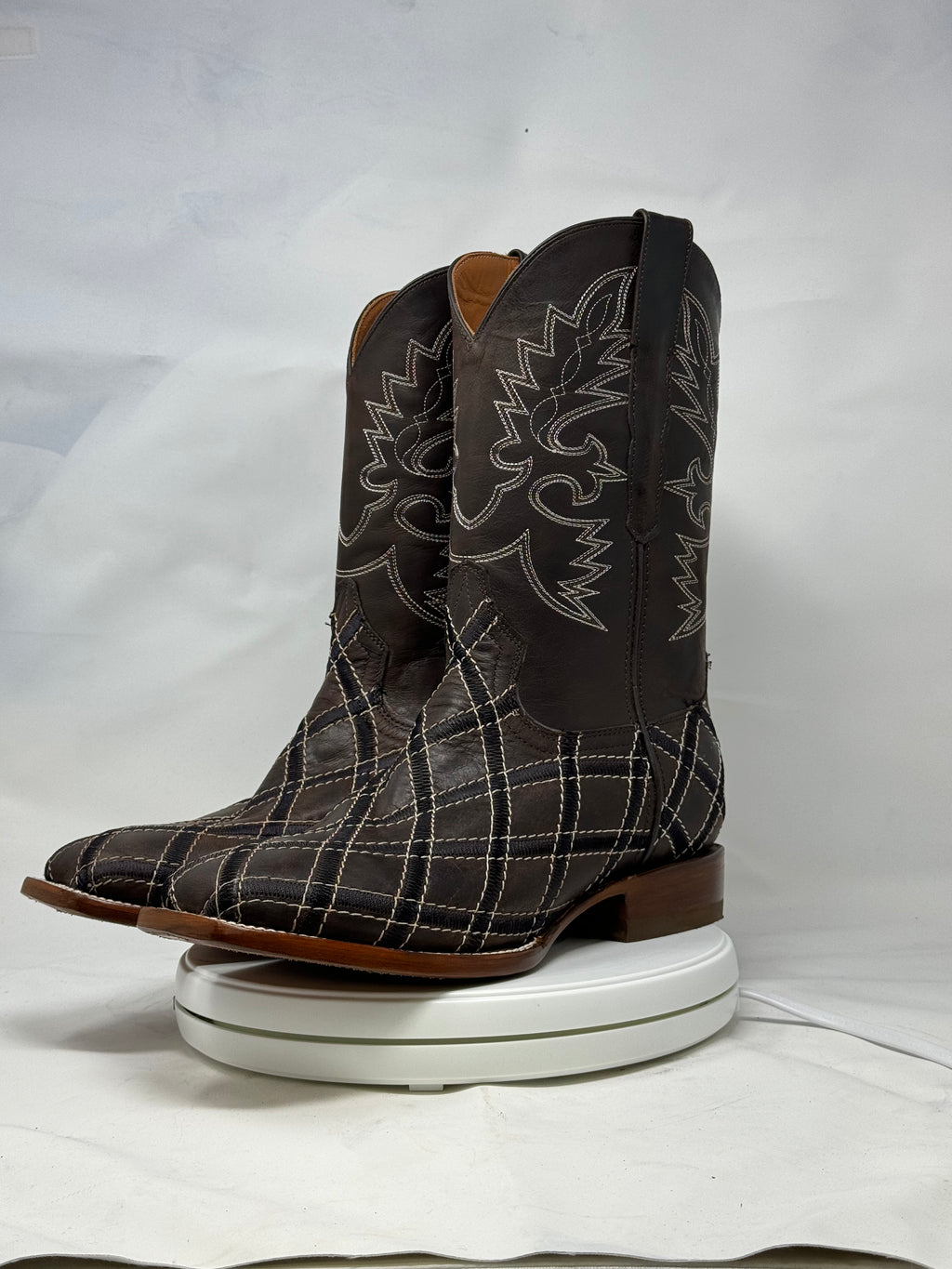 DJ1042 | Don Juan Boots Men's Mad Dog Chocolate Rhombus
