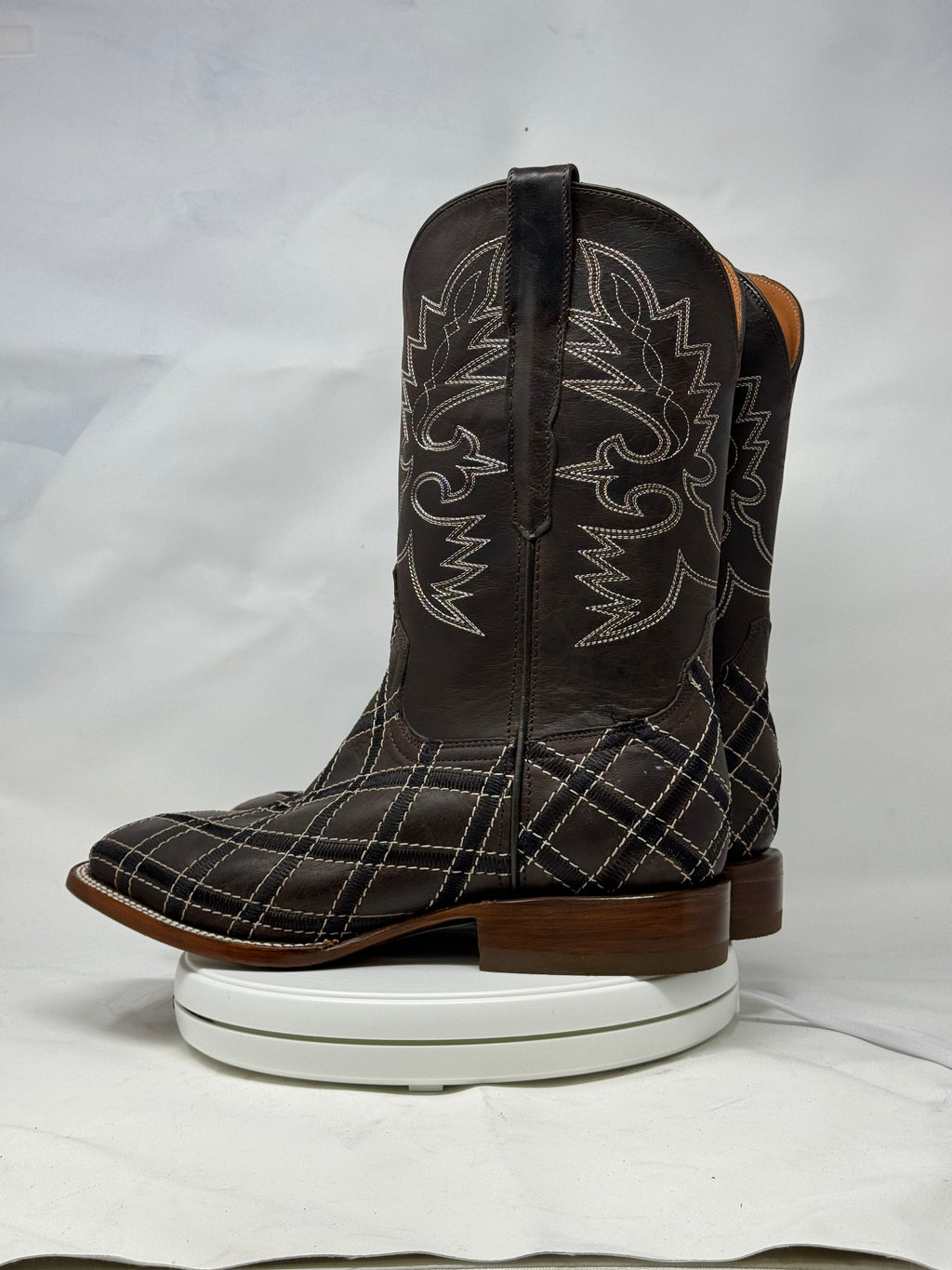 DJ1042 | Don Juan Boots Men's Mad Dog Chocolate Rhombus