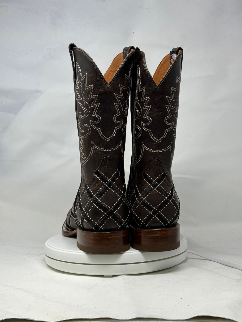 DJ1042 | Don Juan Boots Men's Mad Dog Chocolate Rhombus