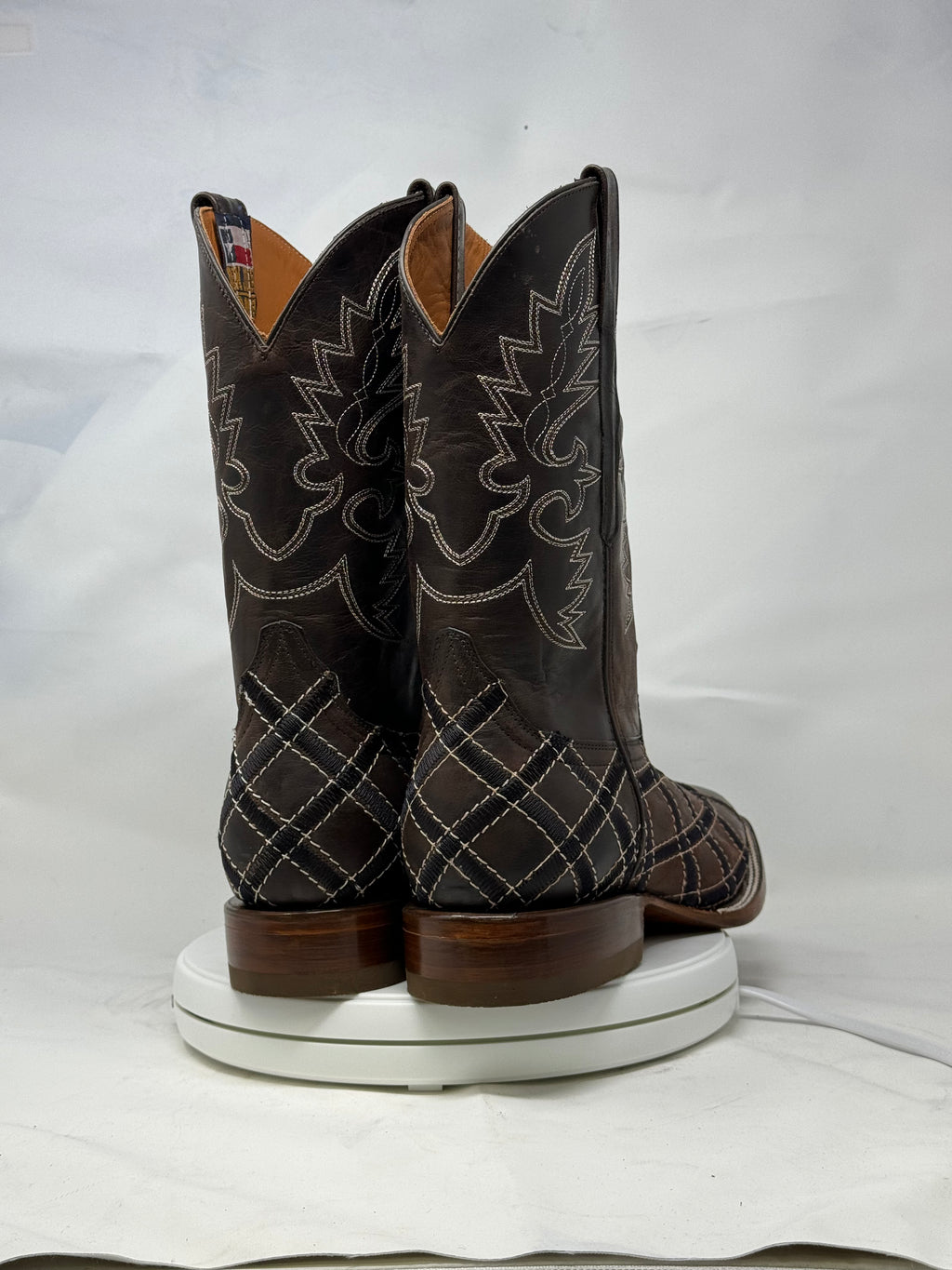 DJ1042 | Don Juan Boots Men's Mad Dog Chocolate Rhombus