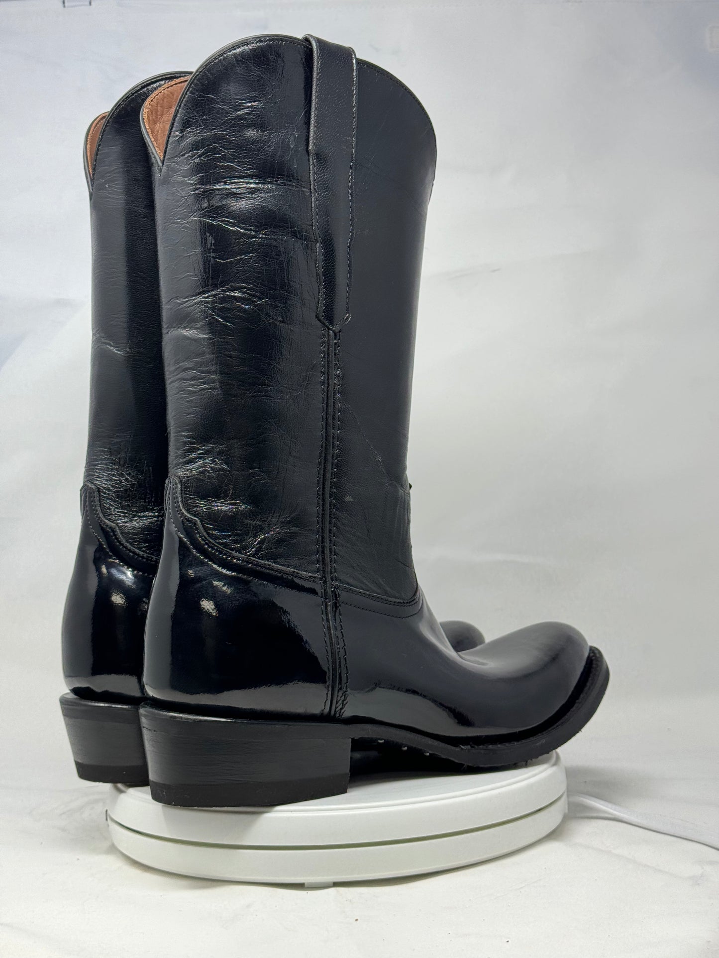 DJ1011 | Don Juan Boots Men's Patent Leather Trooper Boots