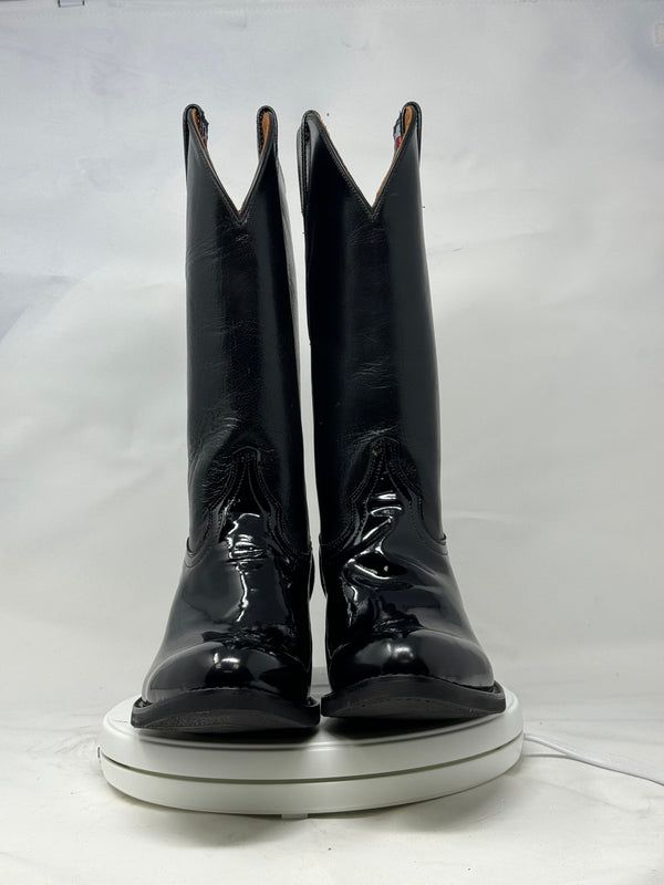 DJ1011W | Don Juan Boots Women's Patent Leather Trooper Boots