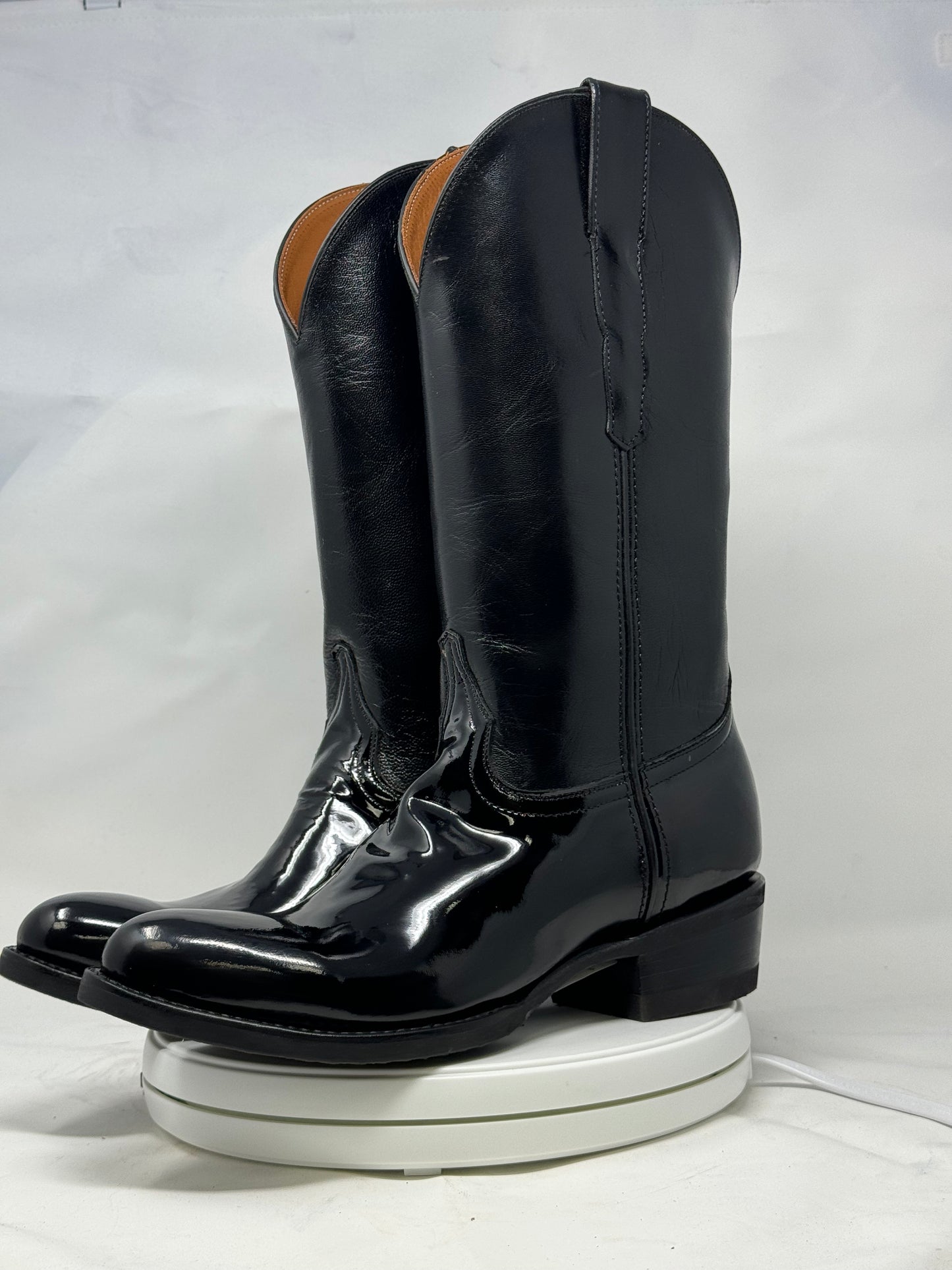 DJ1011W | Don Juan Boots Women's Patent Leather Trooper Boots