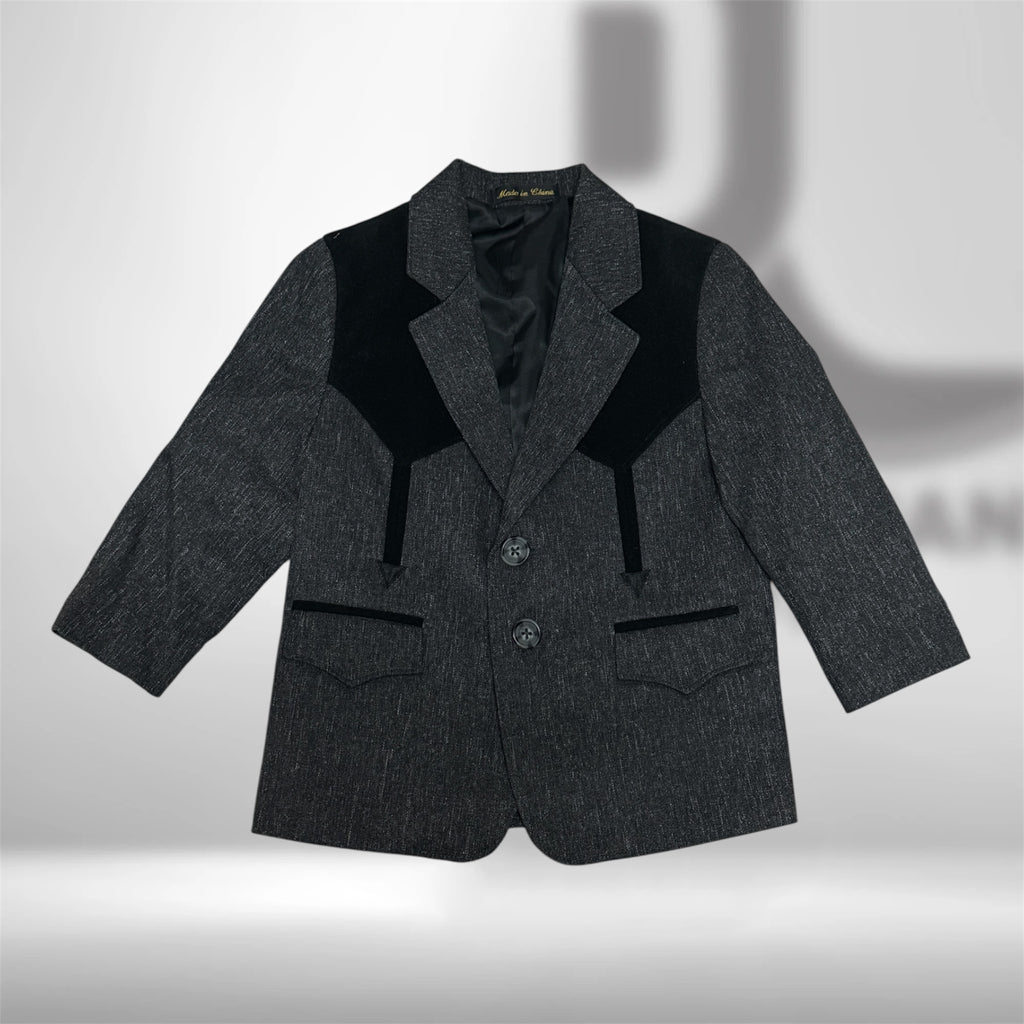 Csk2976 | Youth Boise Heather Suit Charcoal Grey
