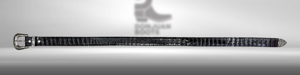 Ca002 | Black Cherry Caiman Belt