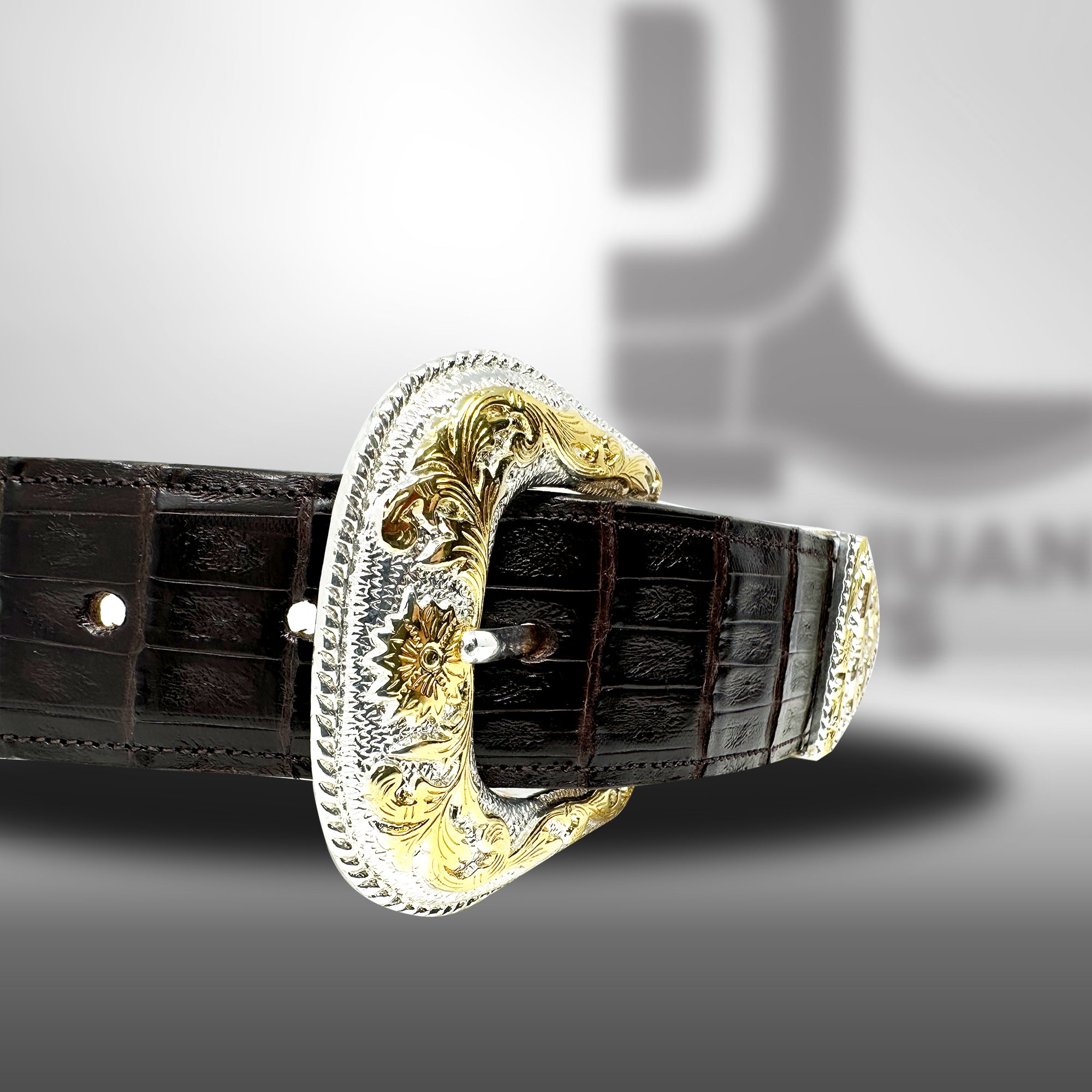 Ca004 | Chocolate Caiman Belt