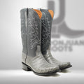 DJ2064 | Don Juan Boots Men's Caiman Belly Dark Grey Diamond