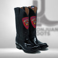 DJ1011 | Don Juan Boots Men's Patent Leather Trooper Boots