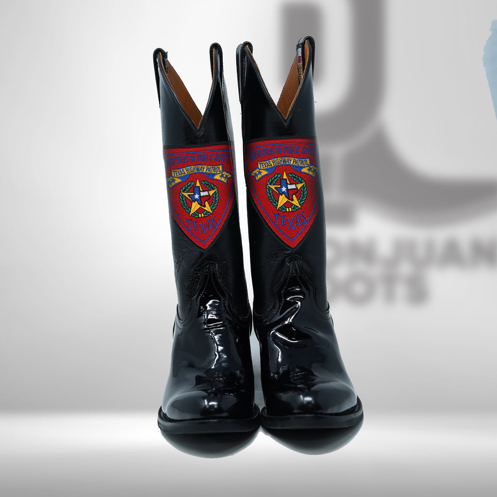 DJ1011W | Don Juan Boots Women's Patent Leather Trooper Boots