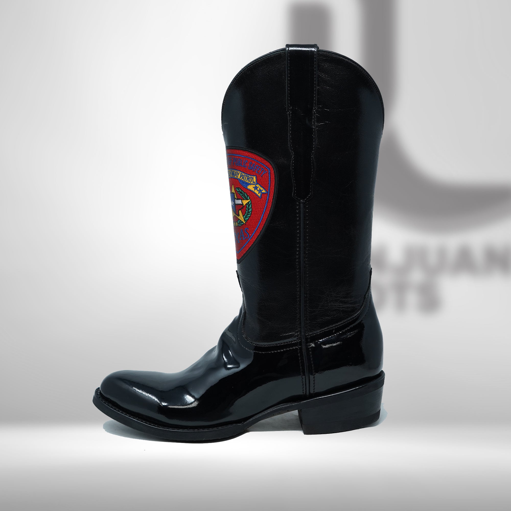 DJ1011W | Don Juan Boots Women's Patent Leather Trooper Boots