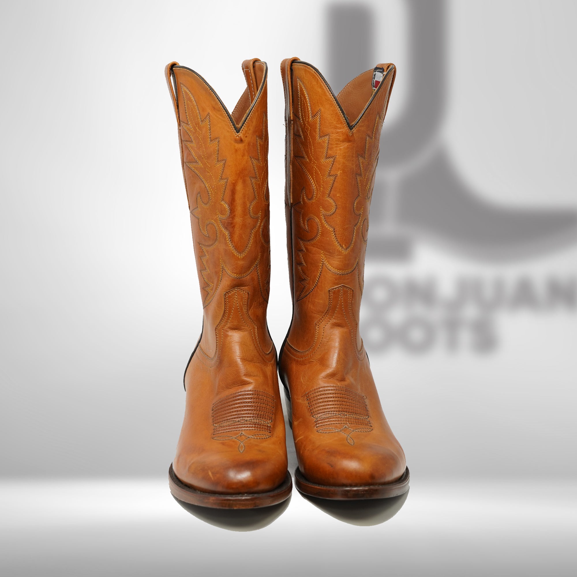 DJ1021 | Don Juan Boots Men's Honey Ranch Hand Burnished R Toe