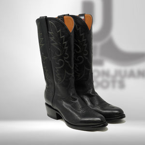 DJ1027 | Don Juan Boots Men's Black Ranch Hand R Toe