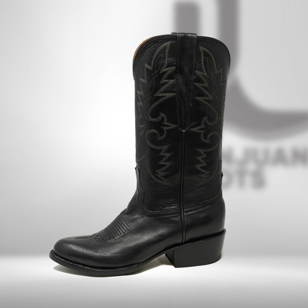 DJ1027 | Don Juan Boots Men's Black Ranch Hand R Toe