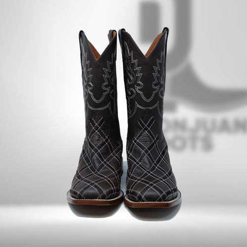 DJ1042 | Don Juan Boots Men's Mad Dog Chocolate Rhombus