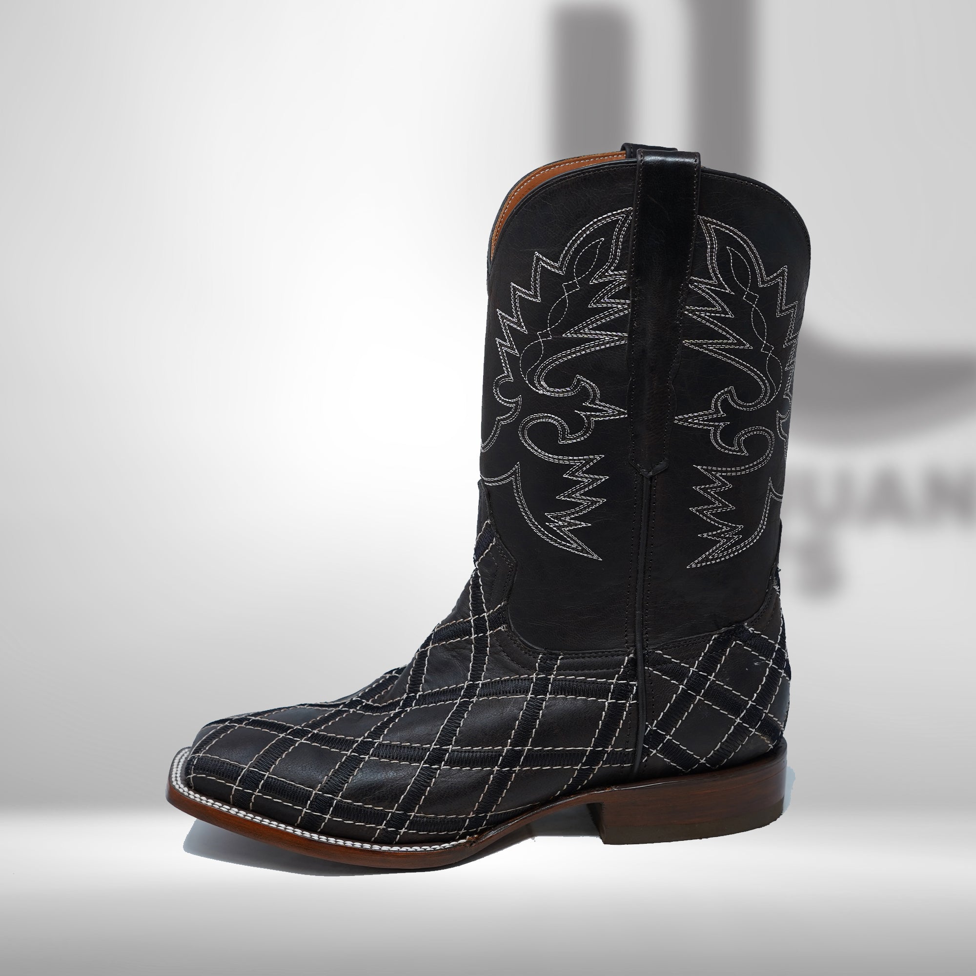 DJ1042 | Don Juan Boots Men's Mad Dog Chocolate Rhombus